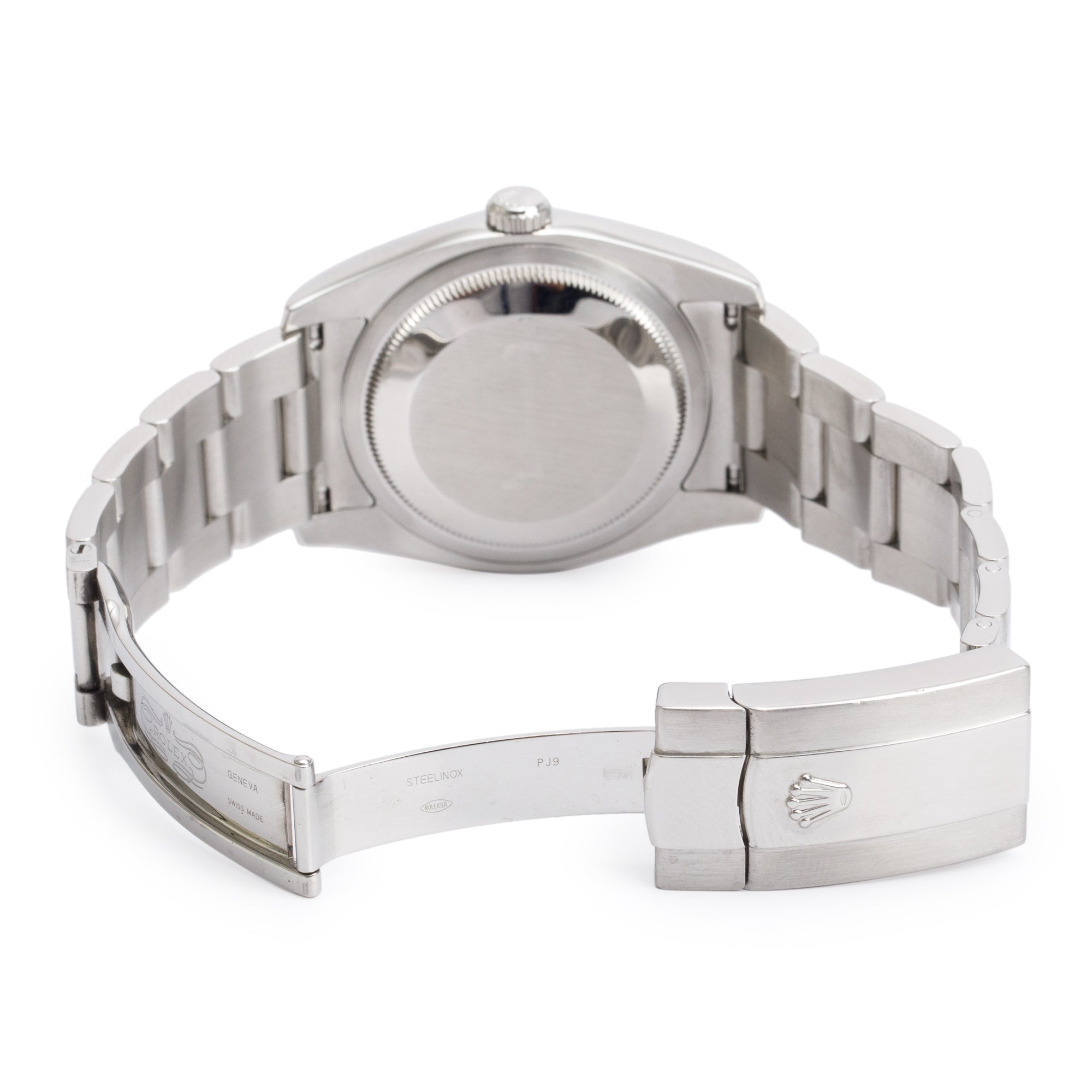 Rolex Stainless Steel Datejust 36 MM White Roman Numberal Dial Automatic Watch 116200 w/ Box & Papers