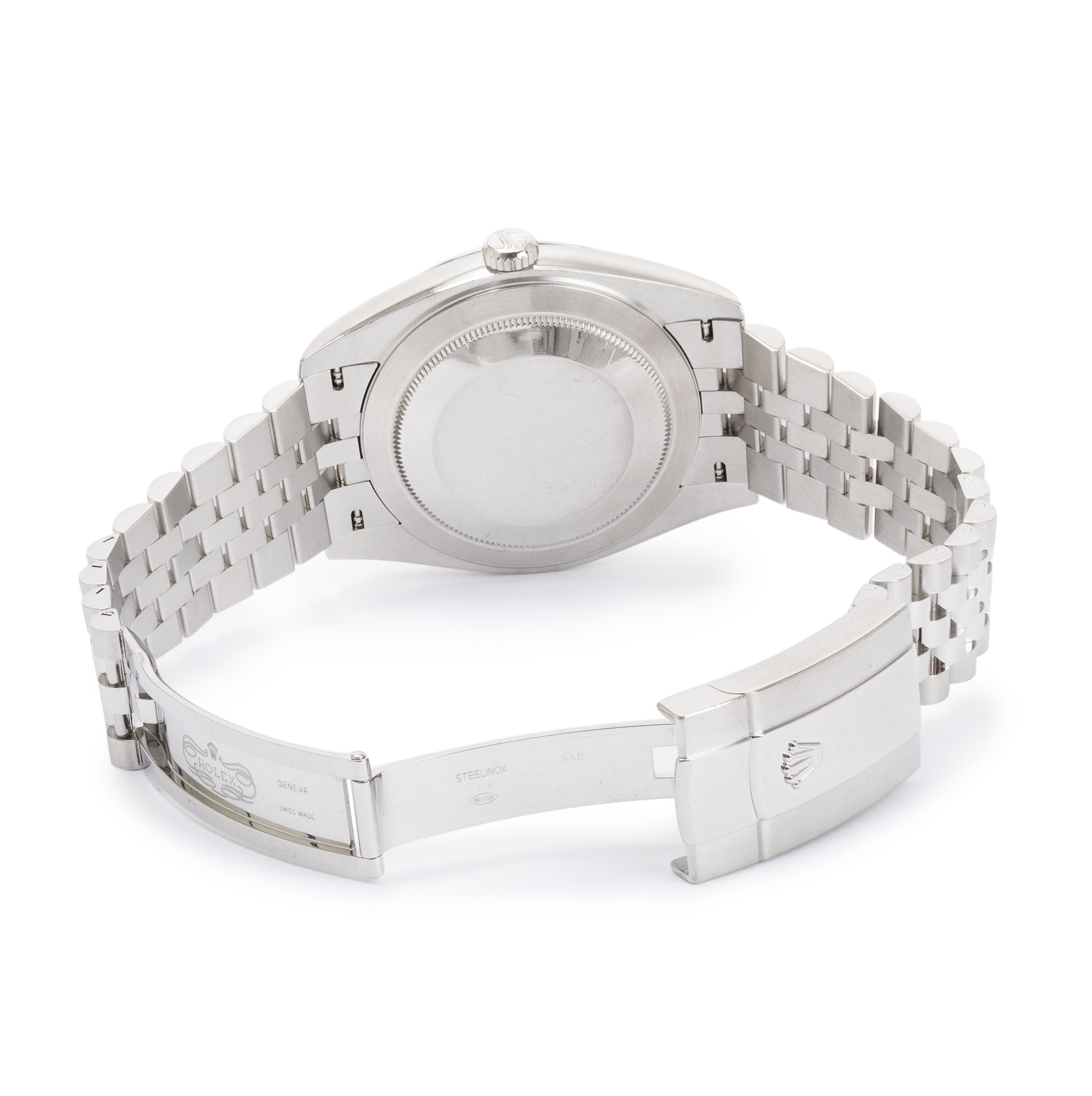 Rolex Stainless Steel Datejust 41 MM Blue Dial Watch w/ Box & Papers