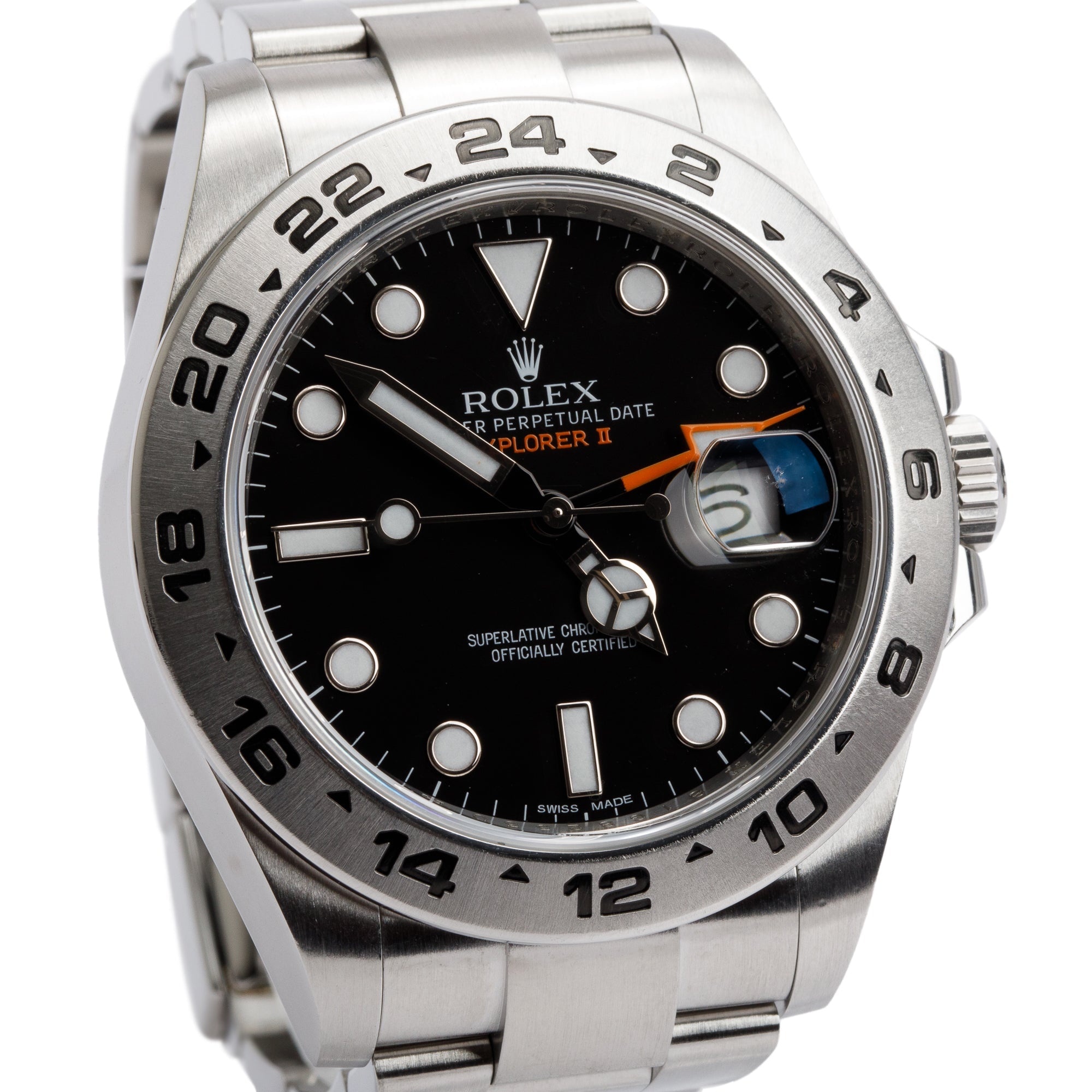 Rolex Stainless Steel Explorer II 42 MM Automatic Watch 216570 w/ Box & Papers