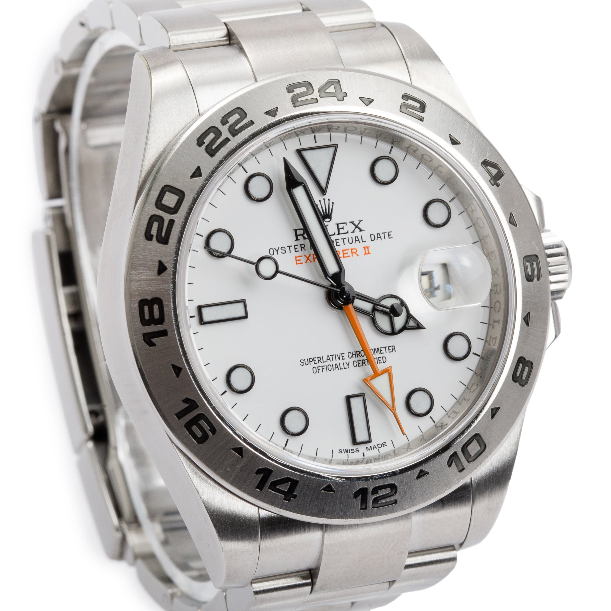 Rolex Stainless Steel Explorer II 42 MM Automatic Watch 216570 w/ Box & Papers