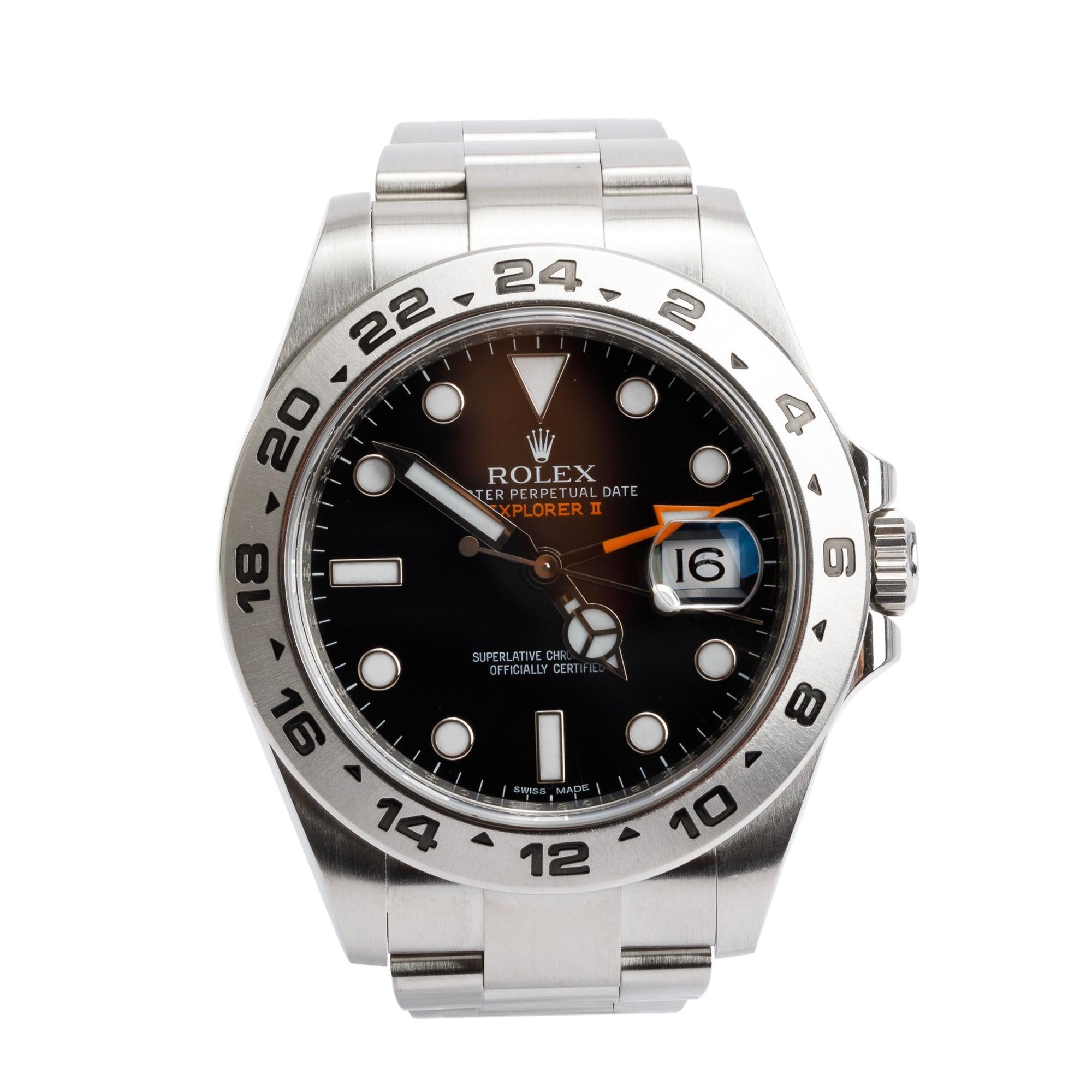 Rolex Stainless Steel Explorer II 42 MM Automatic Watch 216570 w/ Box & Papers