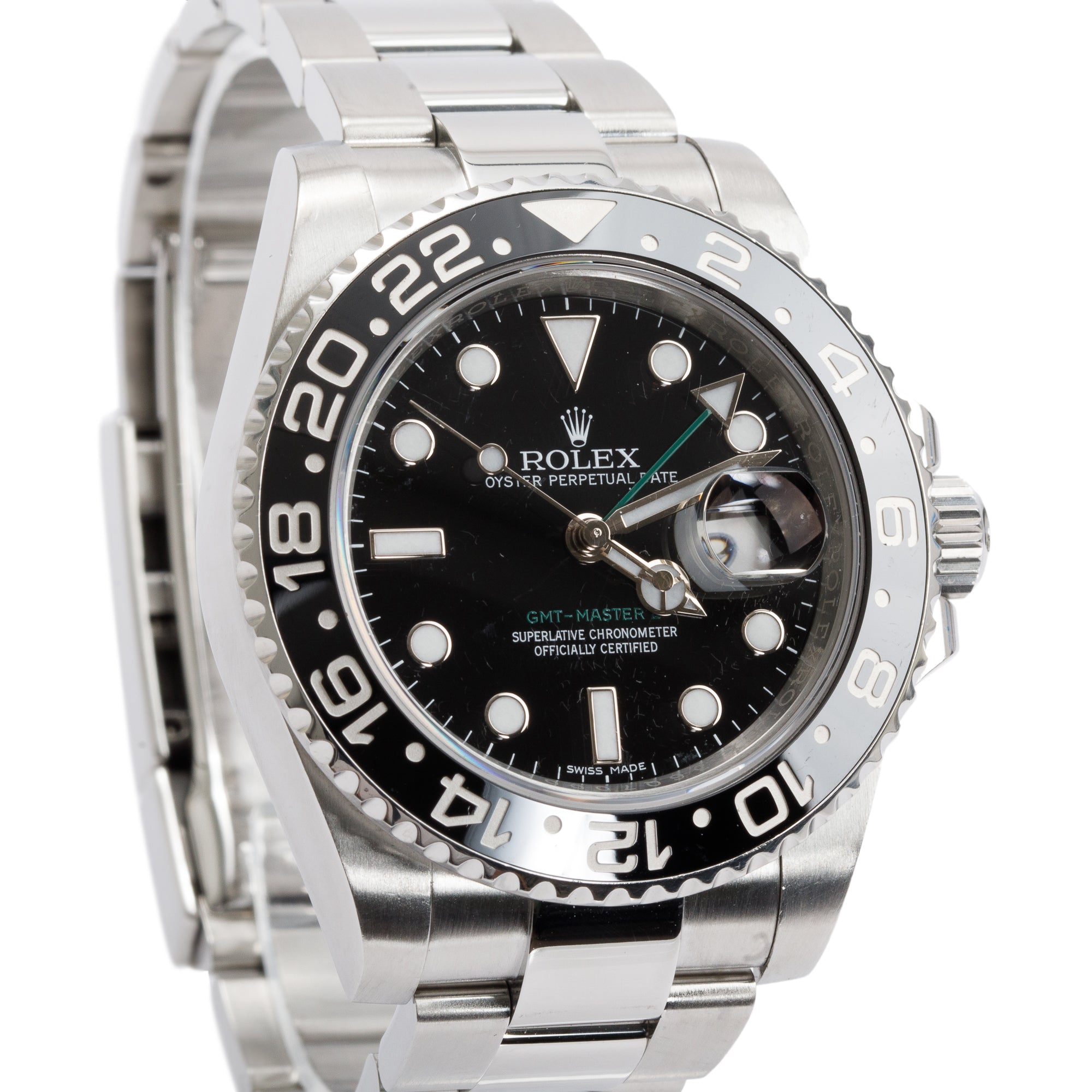 Rolex Stainless Steel GMT-Master II 40 MM Watch 116710LN w/ Box & Papers