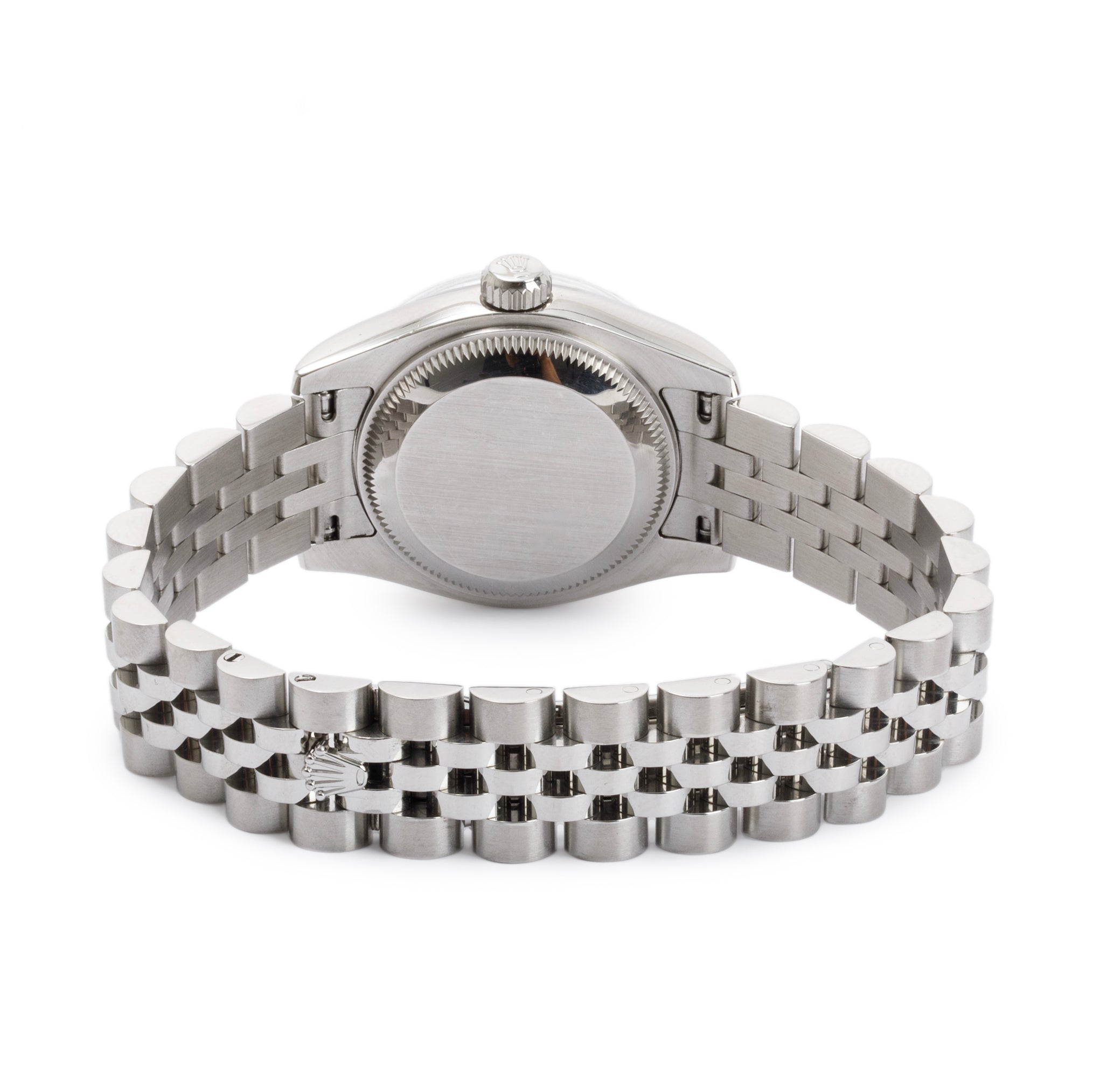 Rolex Stainless Steel Lady-Datejust Mother of Pearl Diamond Dial 26 MM Watch w/ Box & Papers