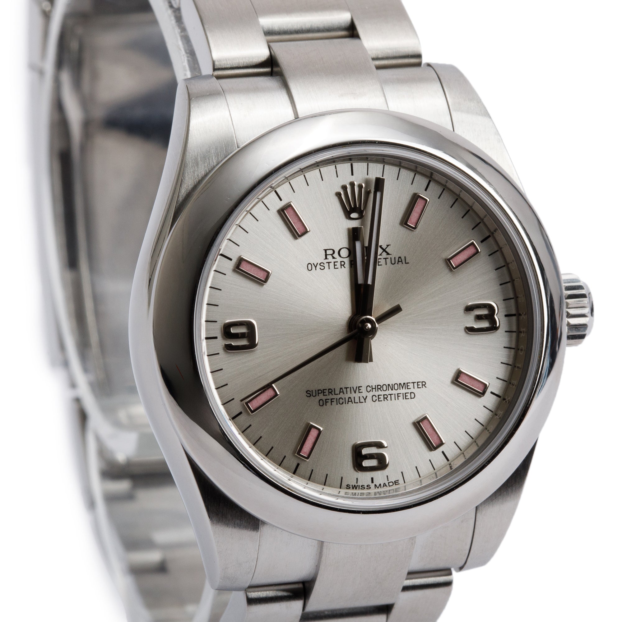 Rolex Stainless Steel Oyster Perpetual 31 MM Automatic Watch 177200 w/ Box & Papers