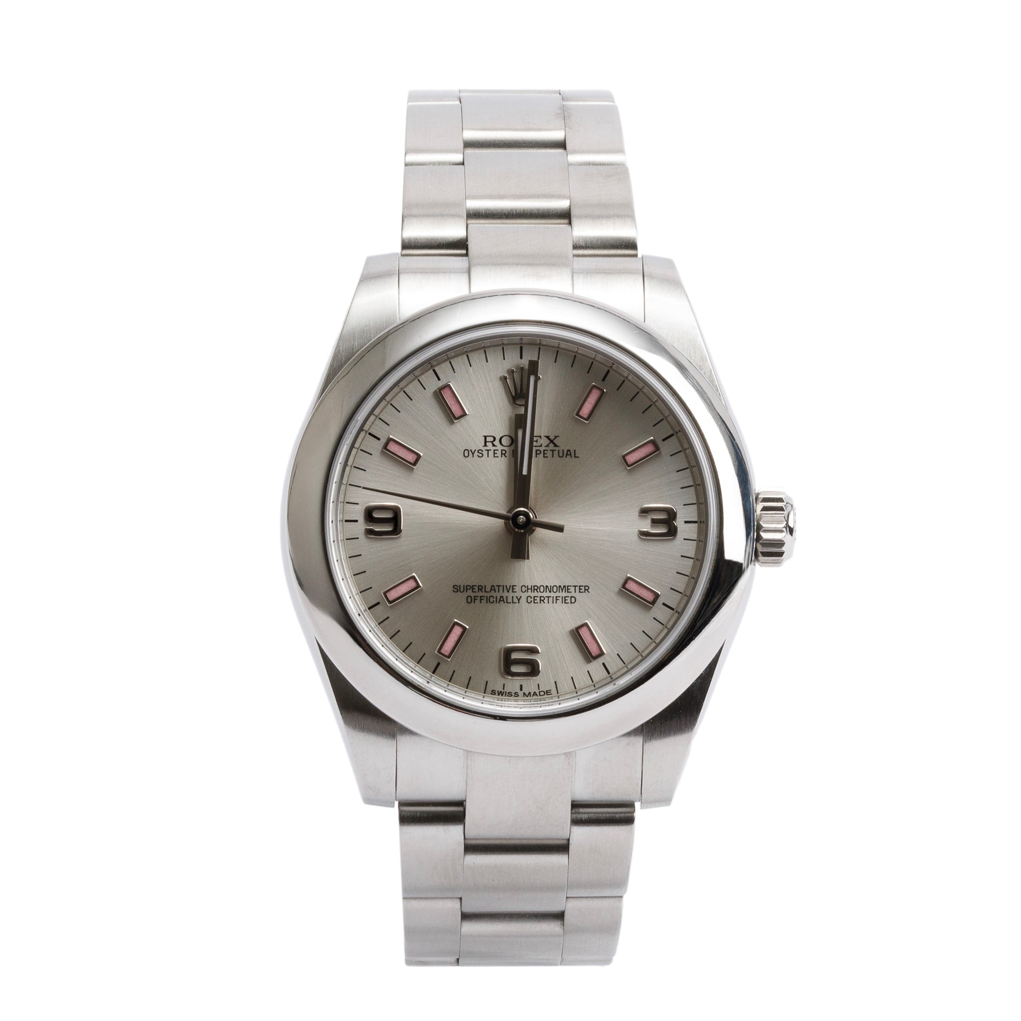 Rolex Stainless Steel Oyster Perpetual 31 MM Automatic Watch 177200 w/ Box & Papers