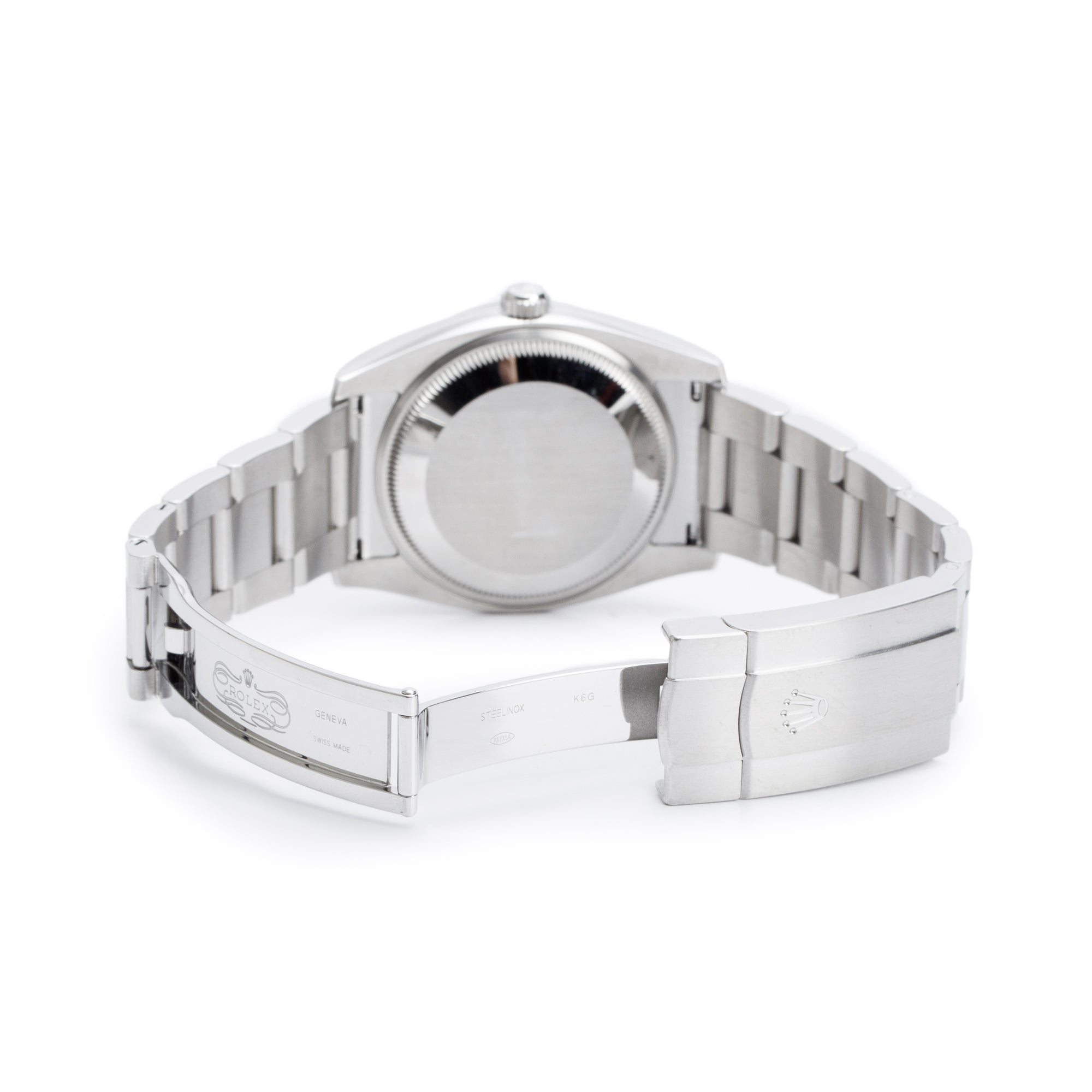 Rolex Stainless Steel Oyster Perpetual 34 MM Automatic Watch Black Dial 114200 w/ Box