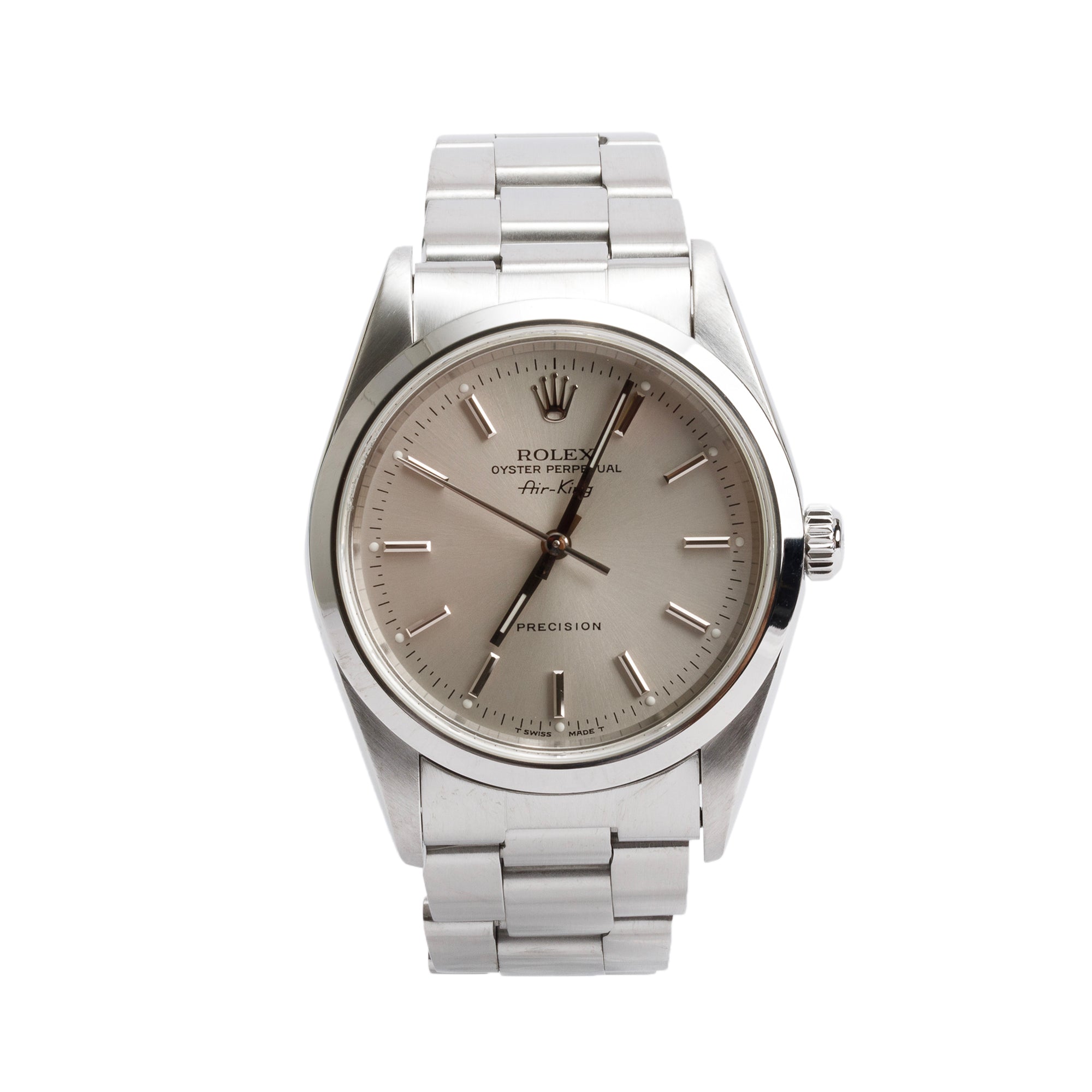 Rolex Stainless Steel Oyster Perpetual Air King 34 MM Watch 14000 w/ Box & Papers