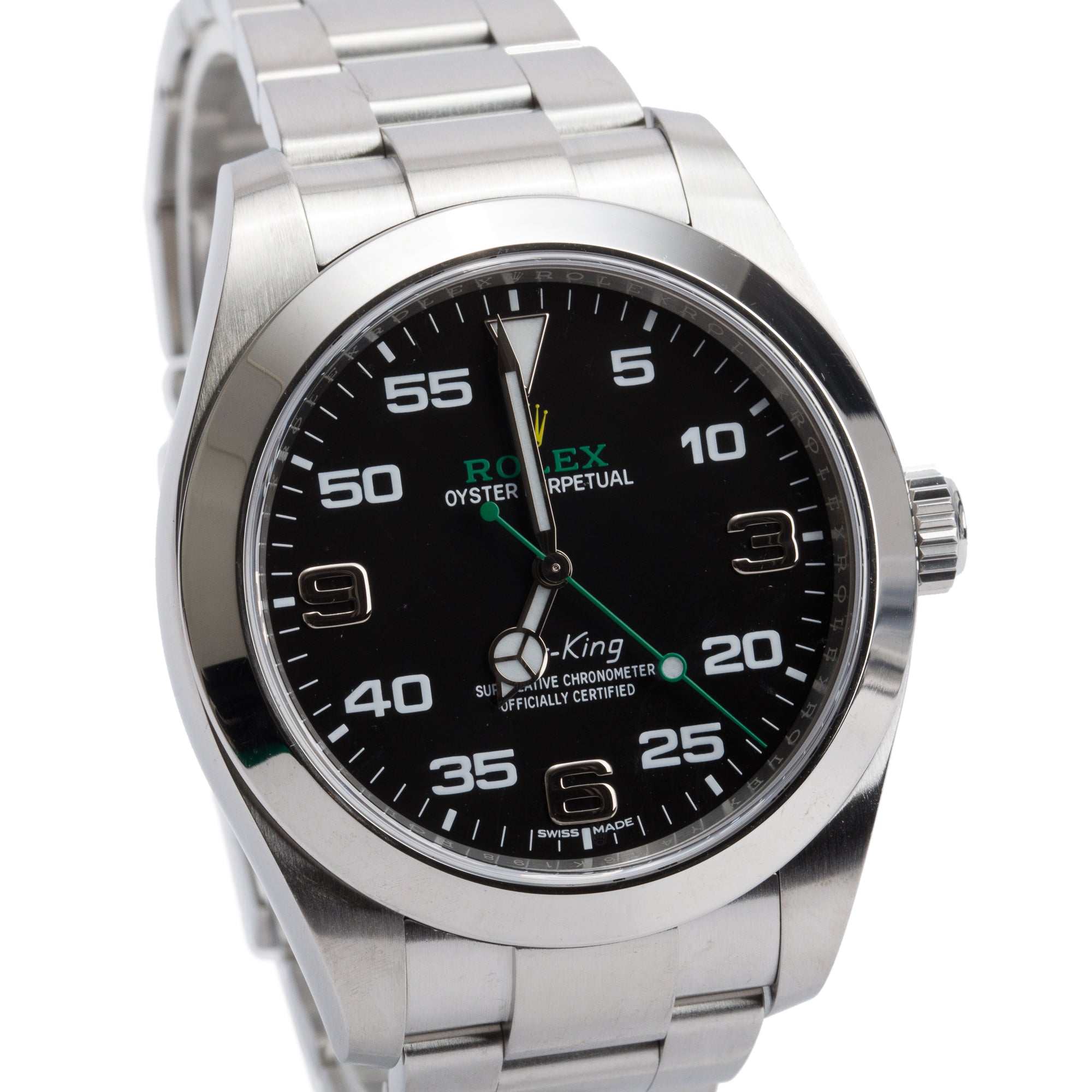 Rolex Stainless Steel Oyster Perpetual Air King 40 MM Watch 116900 w/ Box & Papers