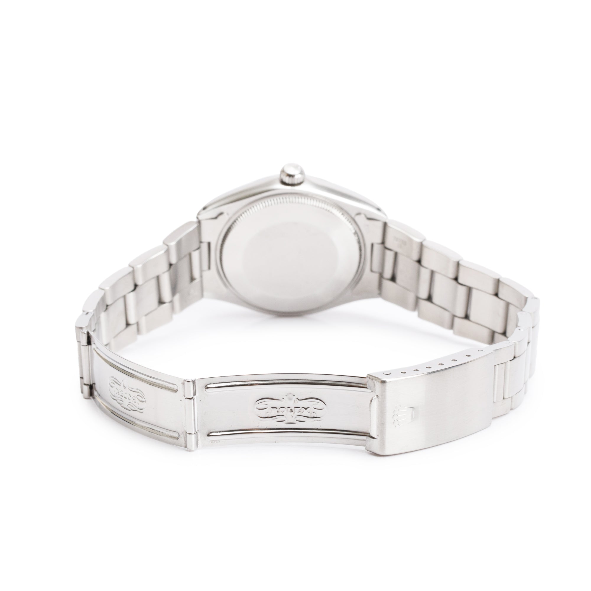 Rolex Stainless Steel Oyster Perpetual Black Dial 34 MM Automatic Watch 1002