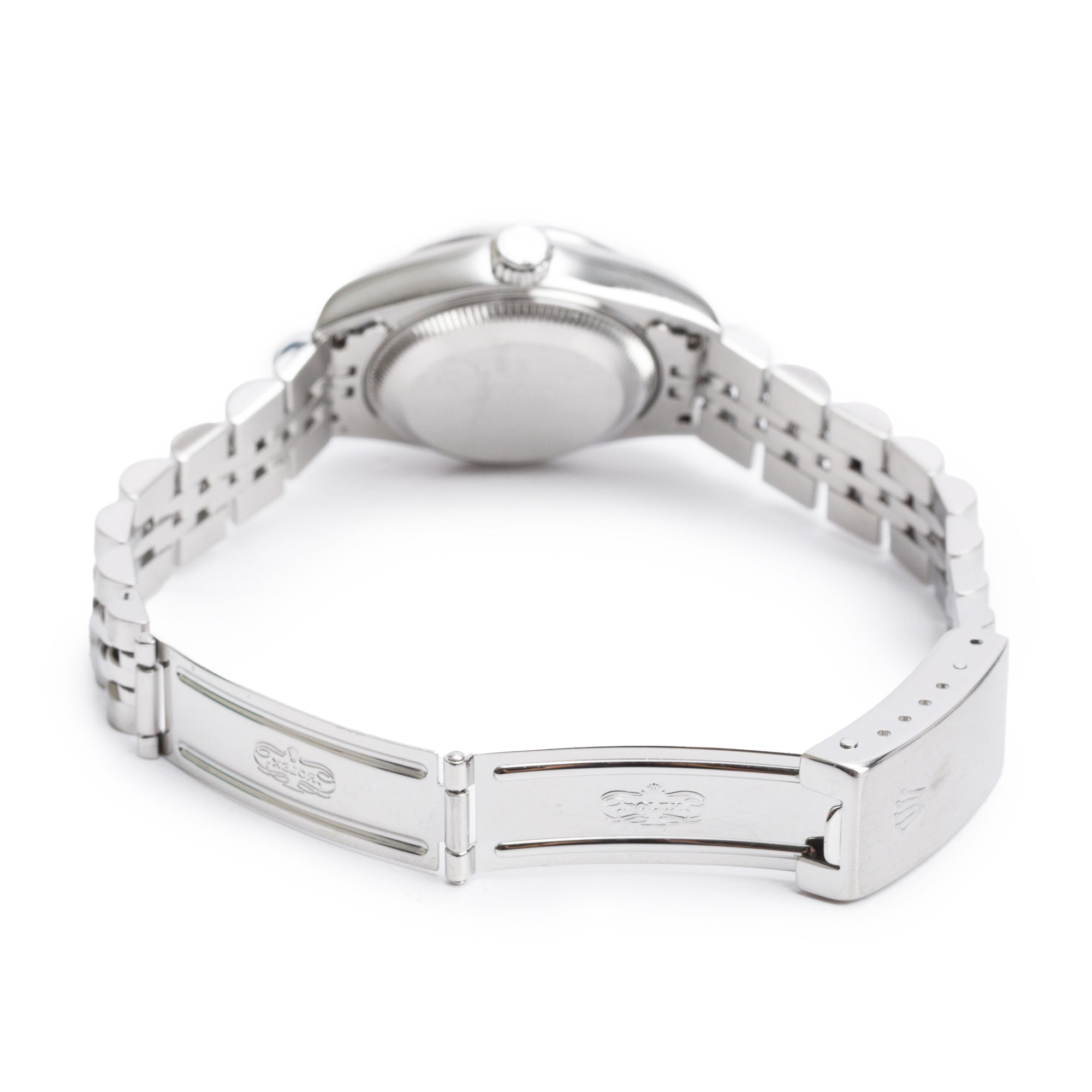 Rolex Stainless Steel Oyster Perpetual Date 26 MM Watch Black Dial 69160 w/ Box & Papers