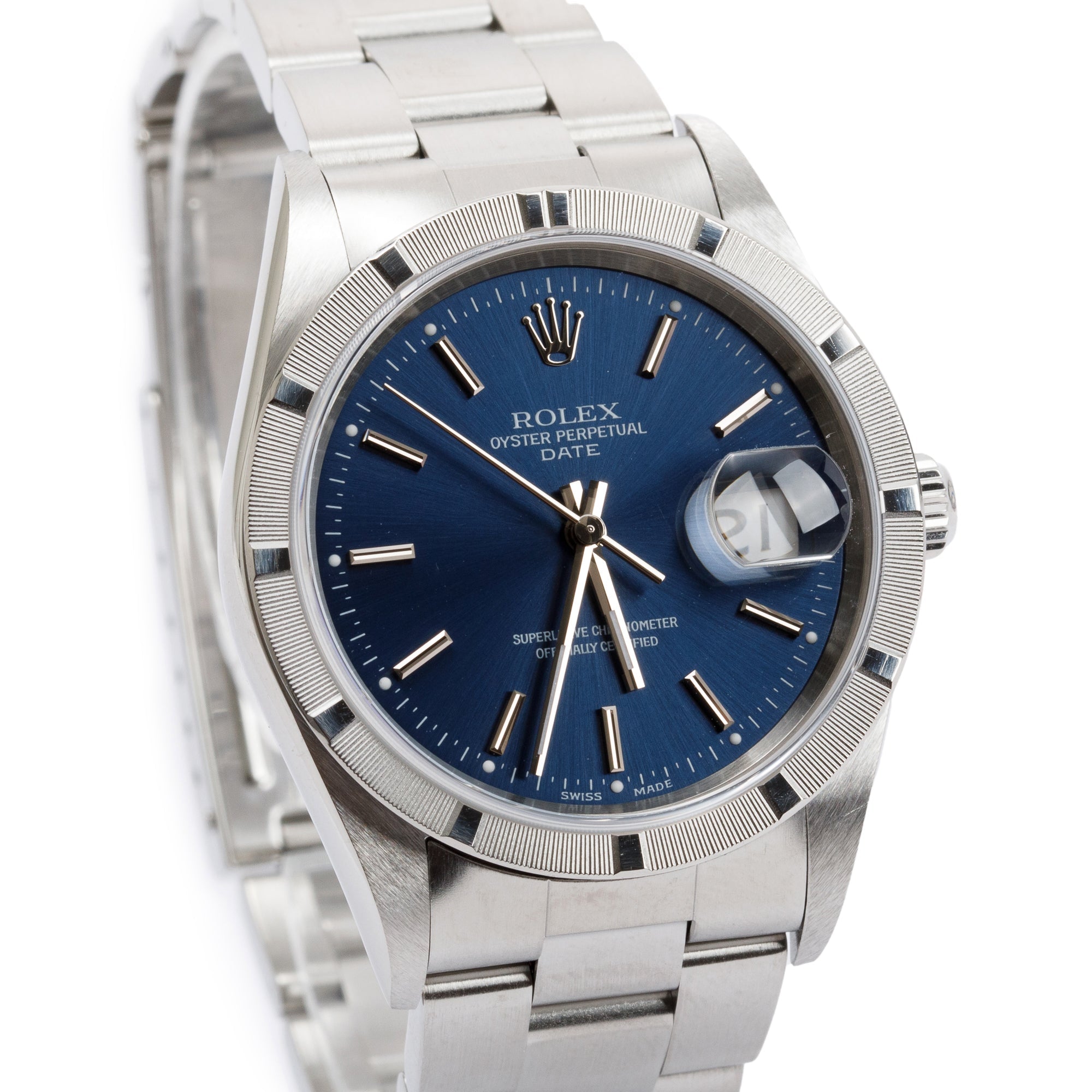 Rolex Stainless Steel Oyster Perpetual Date 34MM Watch