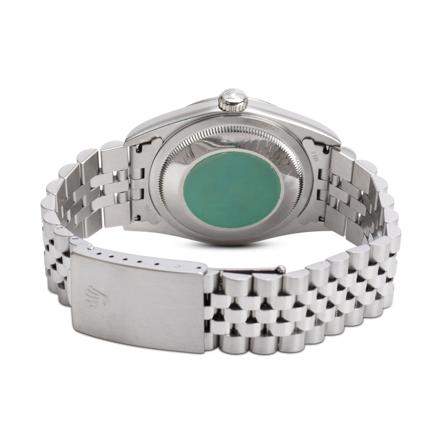 Rolex Stainless Steel Oyster Perpetual Datejust 36 MM Black Diamond Dial Watch 16234 w/ Box