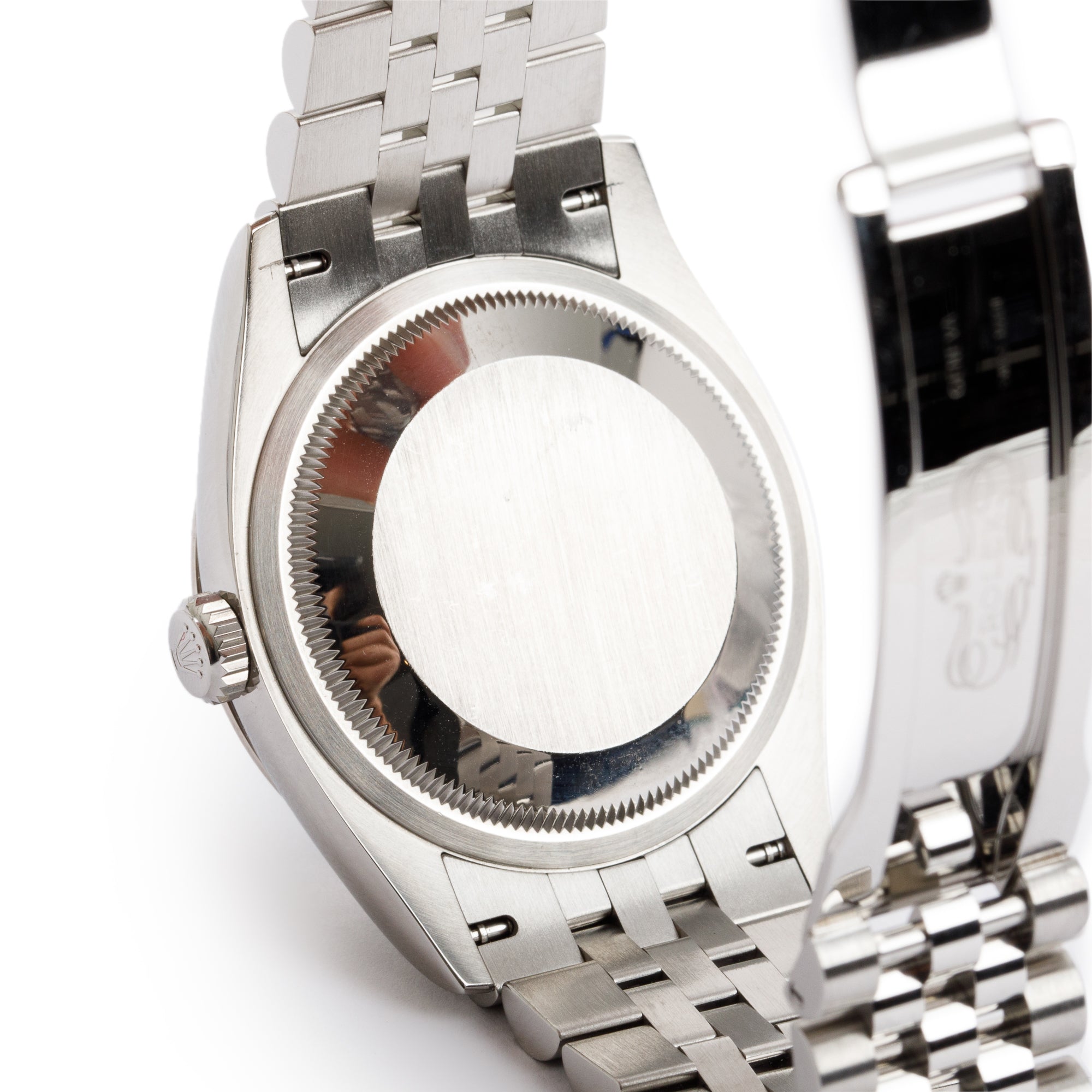 Rolex Stainless Steel Oyster Perpetual Datejust 36 MM Blue DIamond Dial Watch w/ Box & Papers