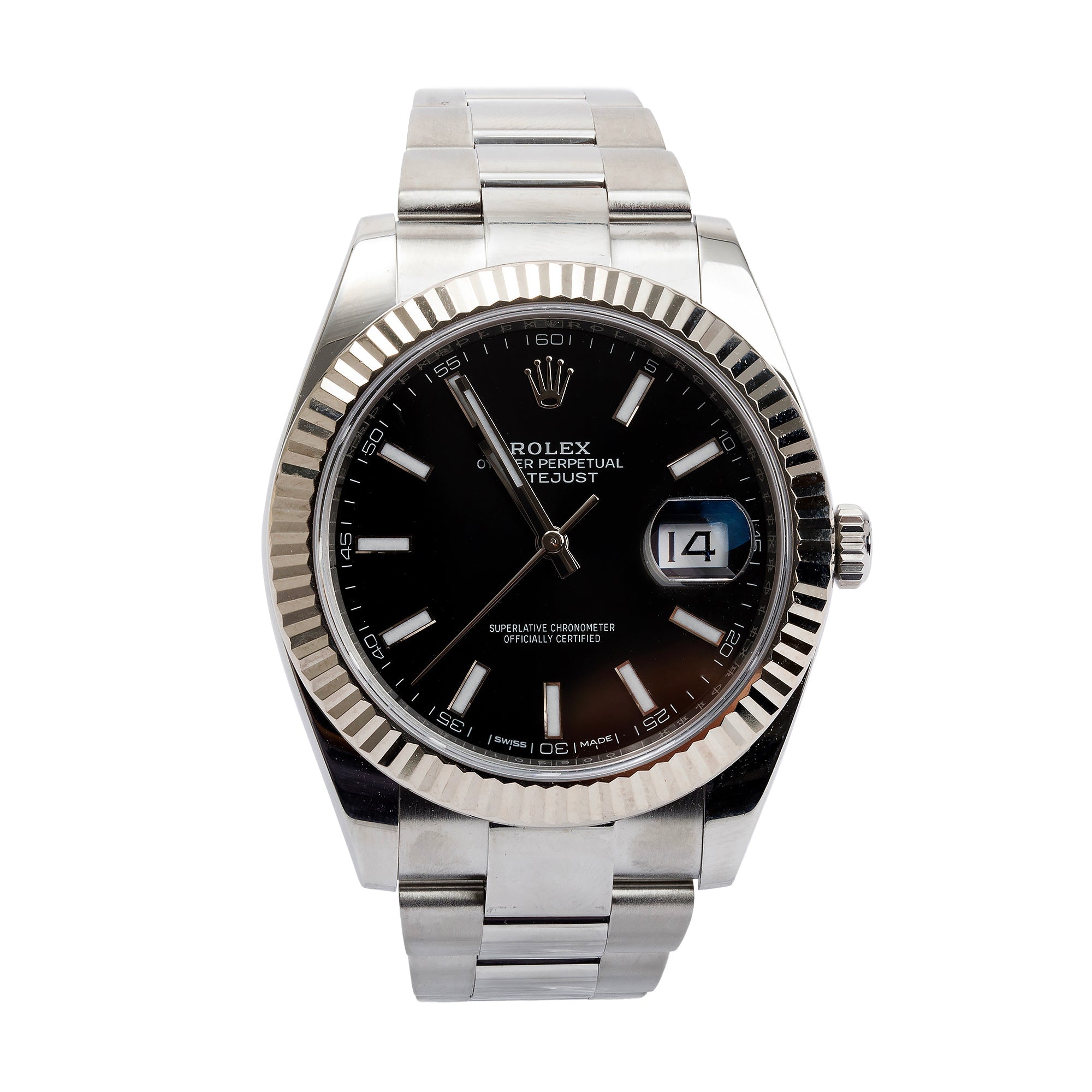 Rolex Stainless Steel Oyster Perpetual Datejust 41 mm Watch