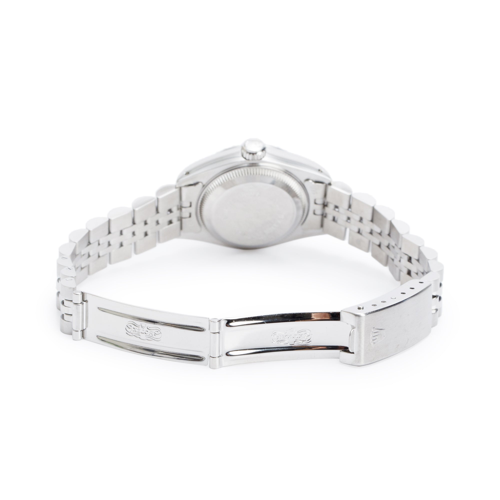 Rolex Stainless Steel Oyster Perpetual Lady-Date 26 MM Watch Silver Dial 69240 w/ Box & Papers