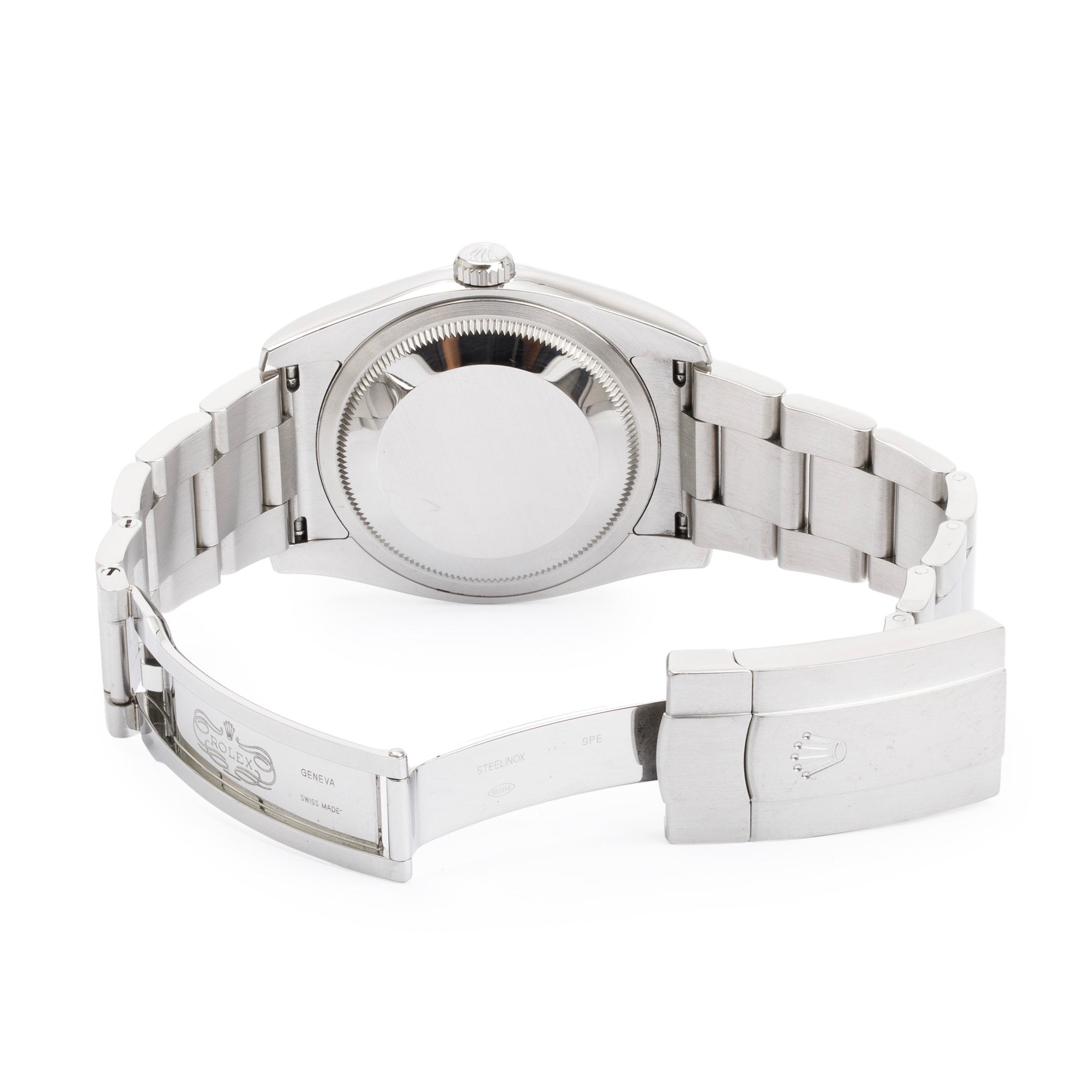 Rolex Stainless Steel Oyster Perpetual Silver Dial 36 MM Watch w/ Box & Papers