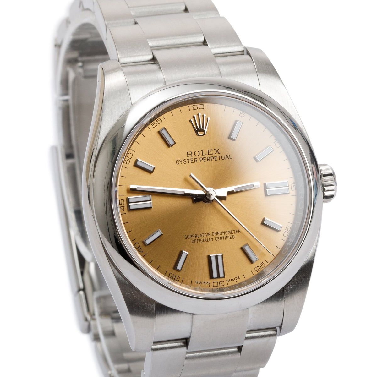Rolex Stainless Steel Oyster Perpetual White Grape 36 MM Watch w/ Box & Papers