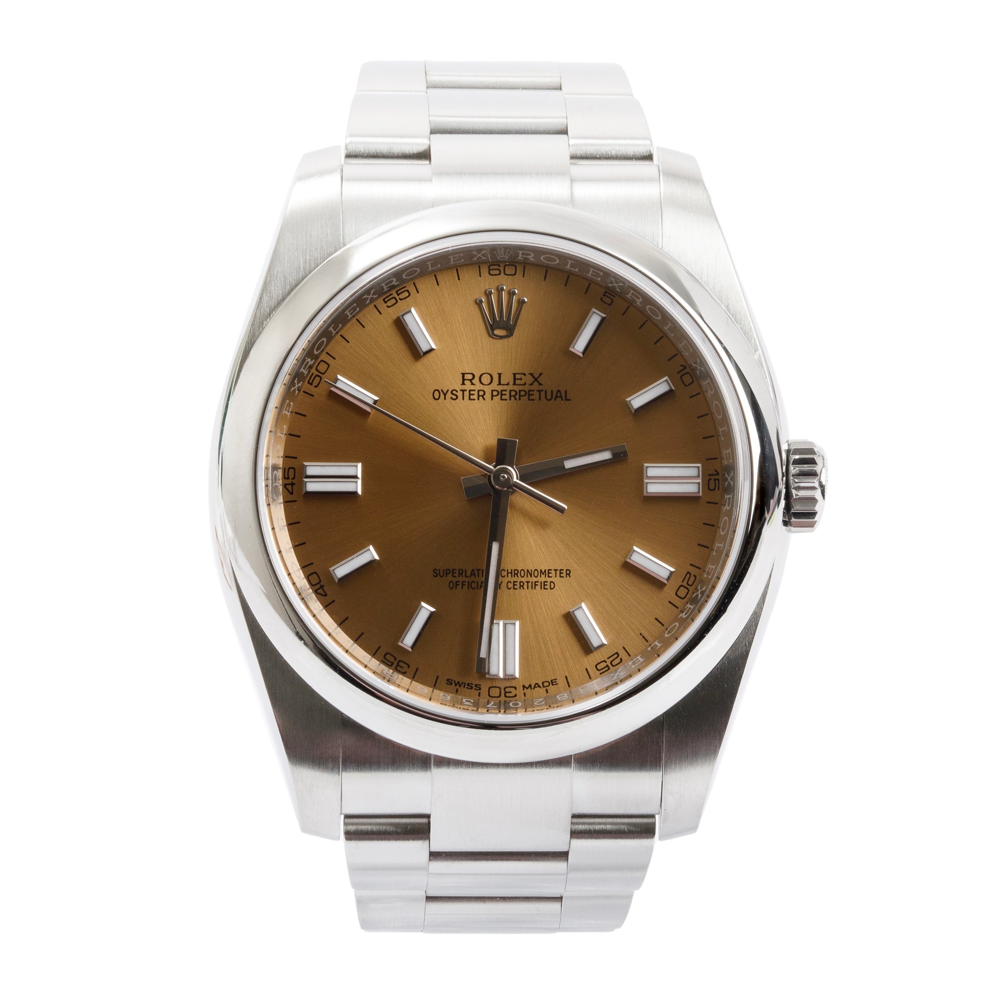 Rolex Stainless Steel Oyster Perpetual White Grape 36 MM Watch w/ Box & Papers