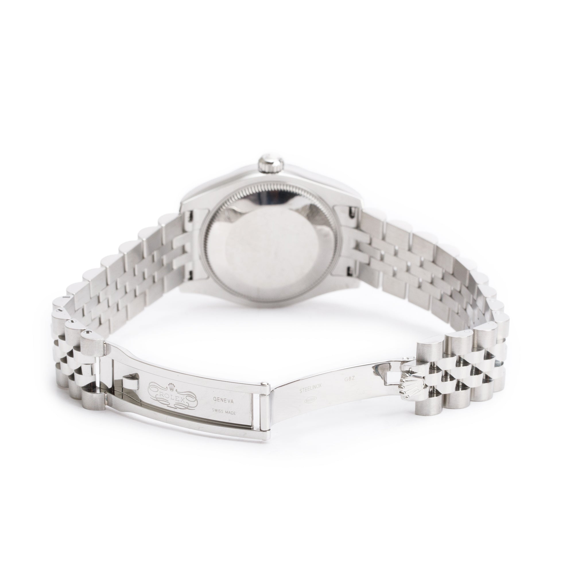 Rolex Stainless Steel Pink Diamond Dial Datejust 31 MM Watch 178274 w/ Box & Papers