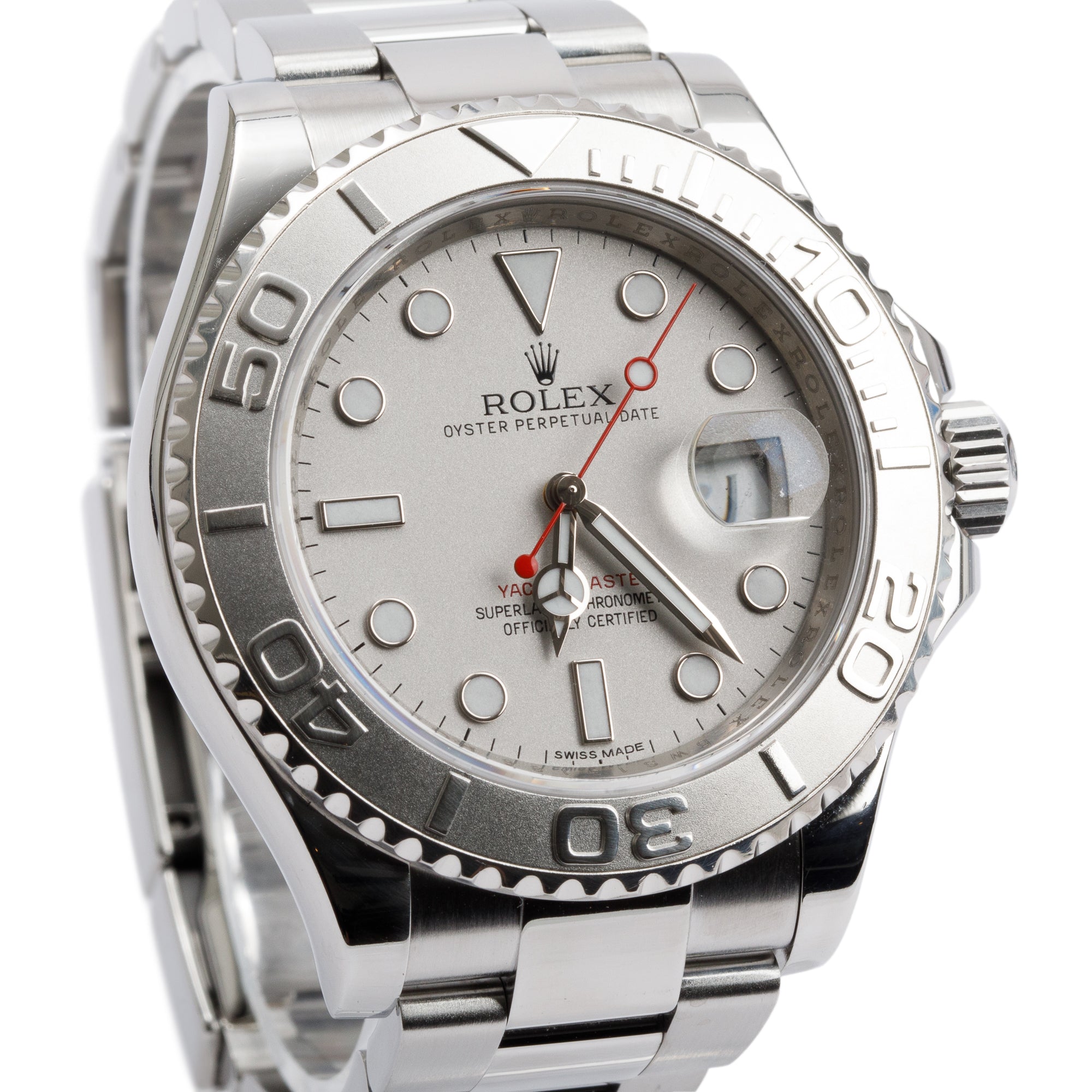 Rolex Stainless Steel & Platinum Yacht-Master Date 40 MM Automatic Watch 116622