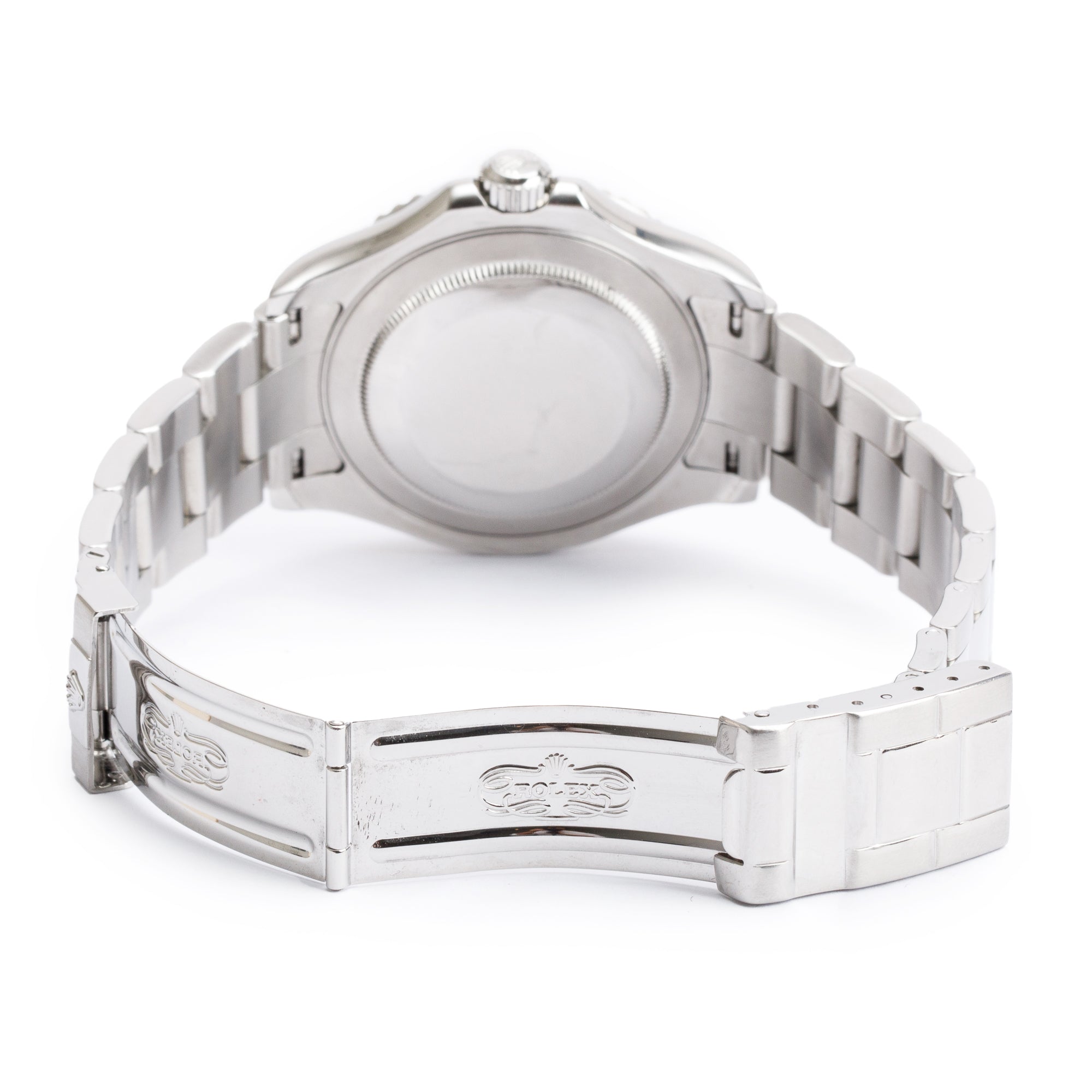 Rolex Stainless Steel & Platinum Yacht-Master Date 40 MM Automatic Watch 16622 w/ Box