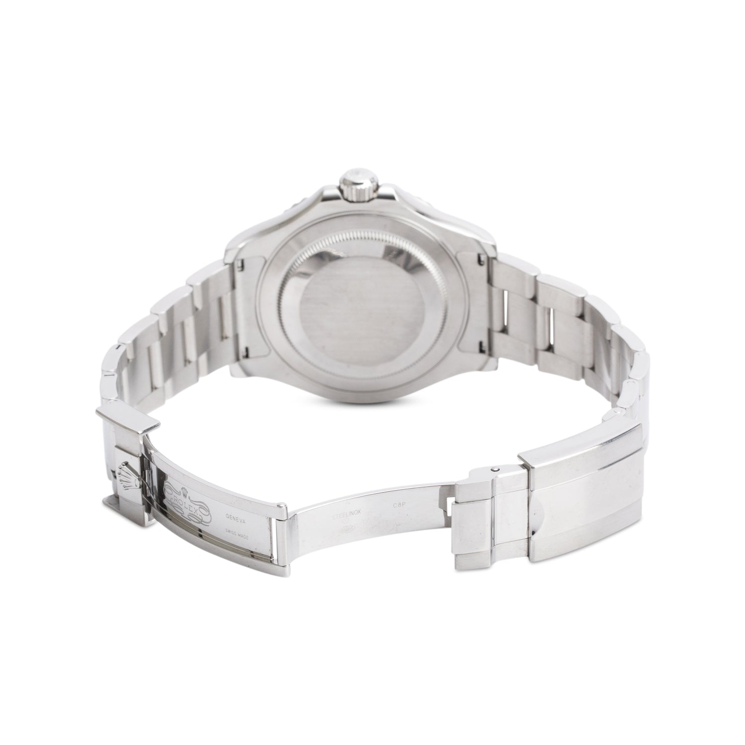 Rolex Stainless Steel & Platinum Yacht-Master Date 40 MM Automatic Watch Blue Dial 116622 w/ Box & Papers