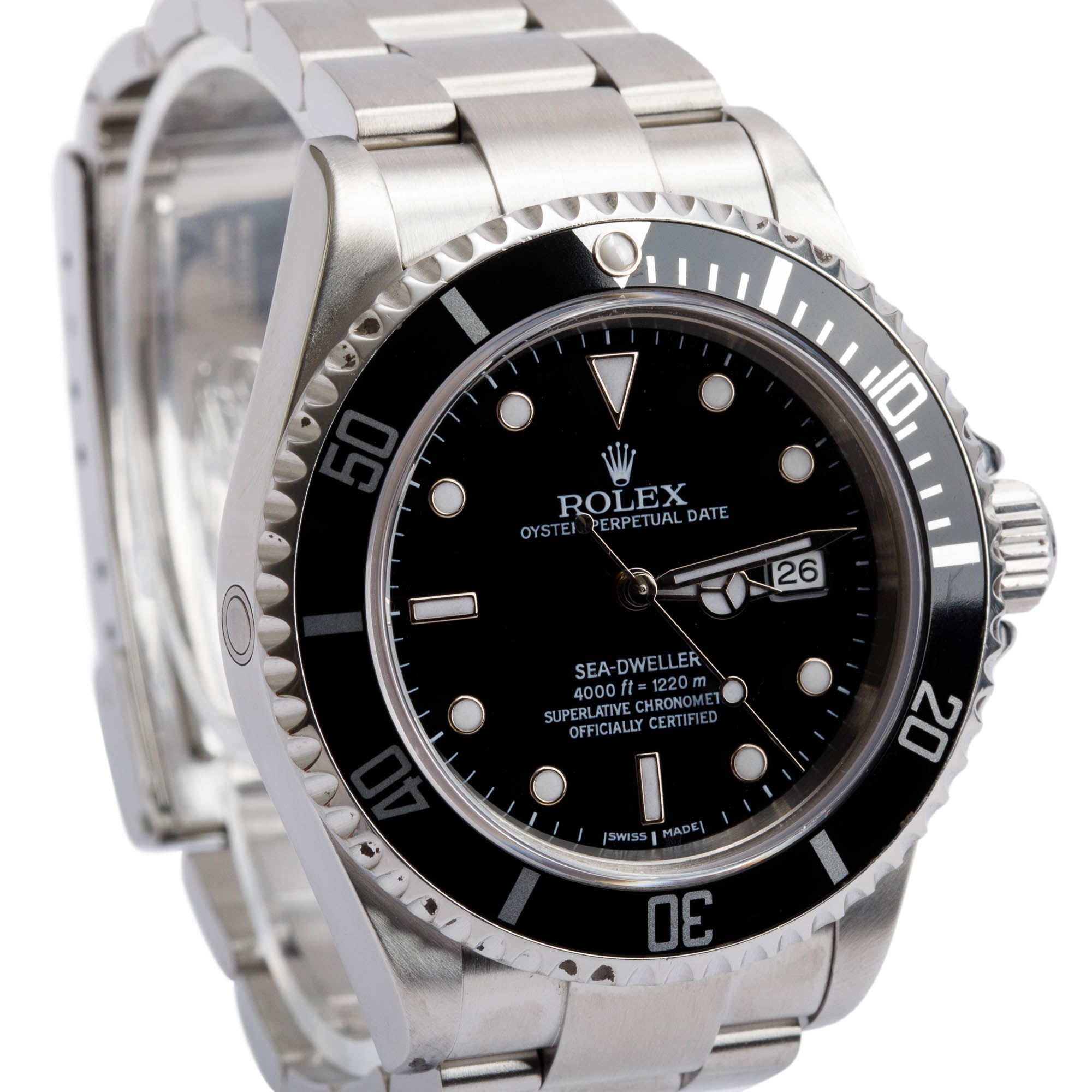 Rolex Stainless Steel Sea-Dweller 40 MM Automatic Watch 16600 w/ Box & Papers