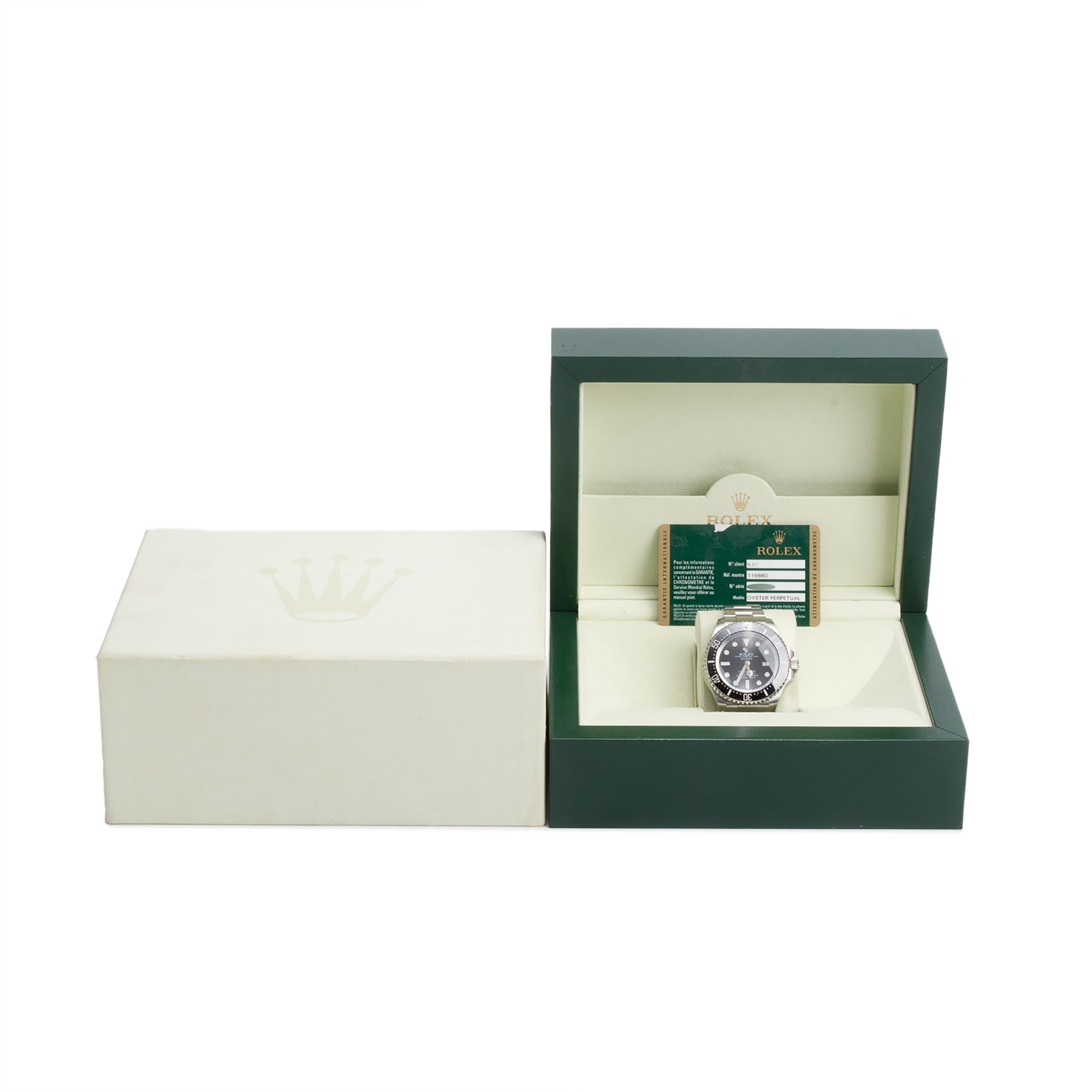 Rolex Stainless Steel Sea-Dweller Deepsea 44 MM Automatic Watch 116660 w/ Box & Papers