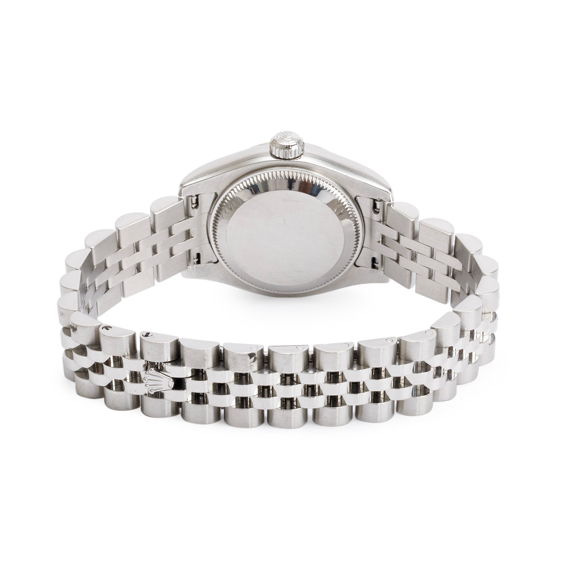 Rolex Stainless Steel Silver Blue Dial 26 MM Datejust Watch 179174 w/ Papers