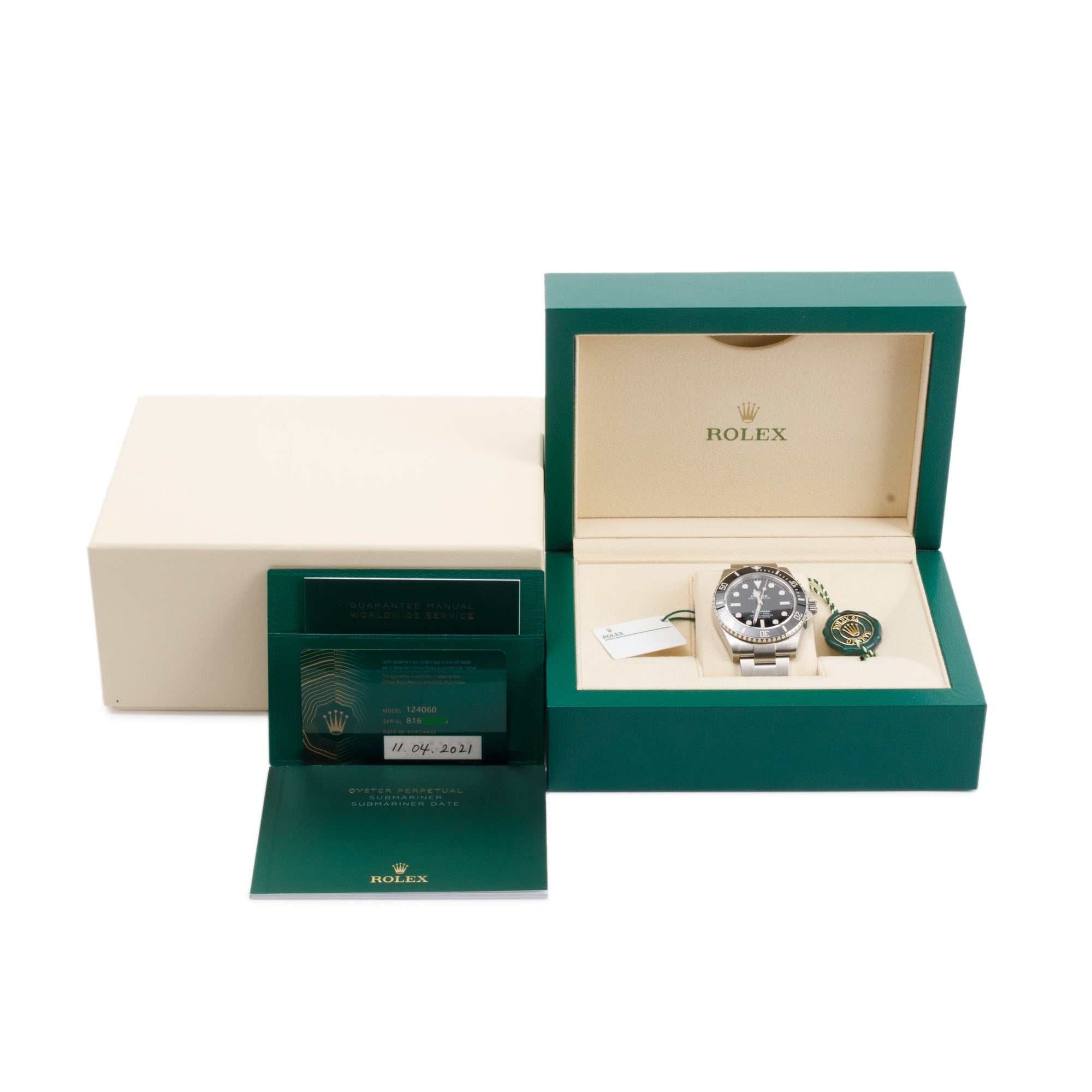 Rolex Stainless Steel Submariner (No Date) 41 MM Watch w/ Box & Papers