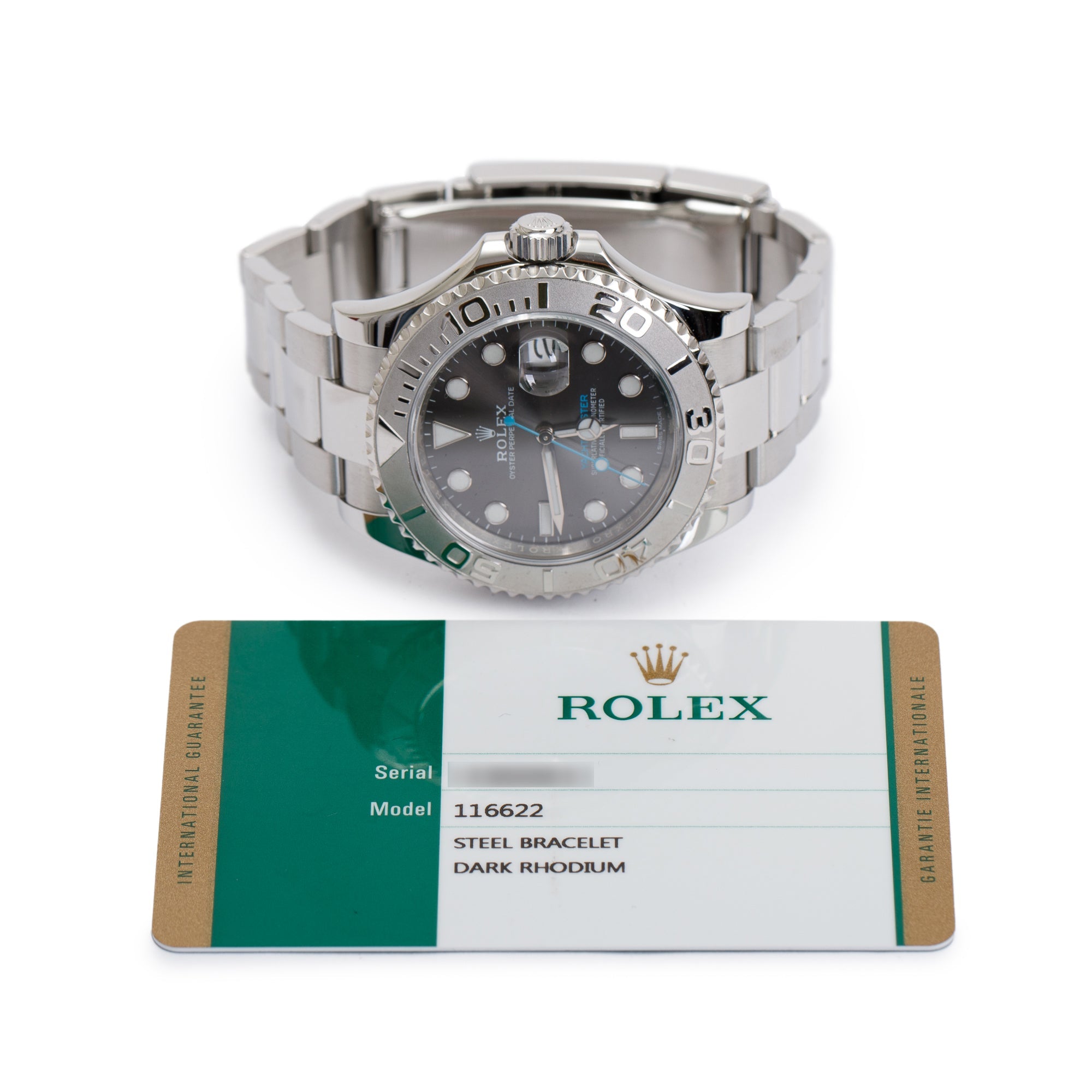 Rolex Stainless Steel Yacht-Master Date 40 MM Automatic Watch w/ Papers