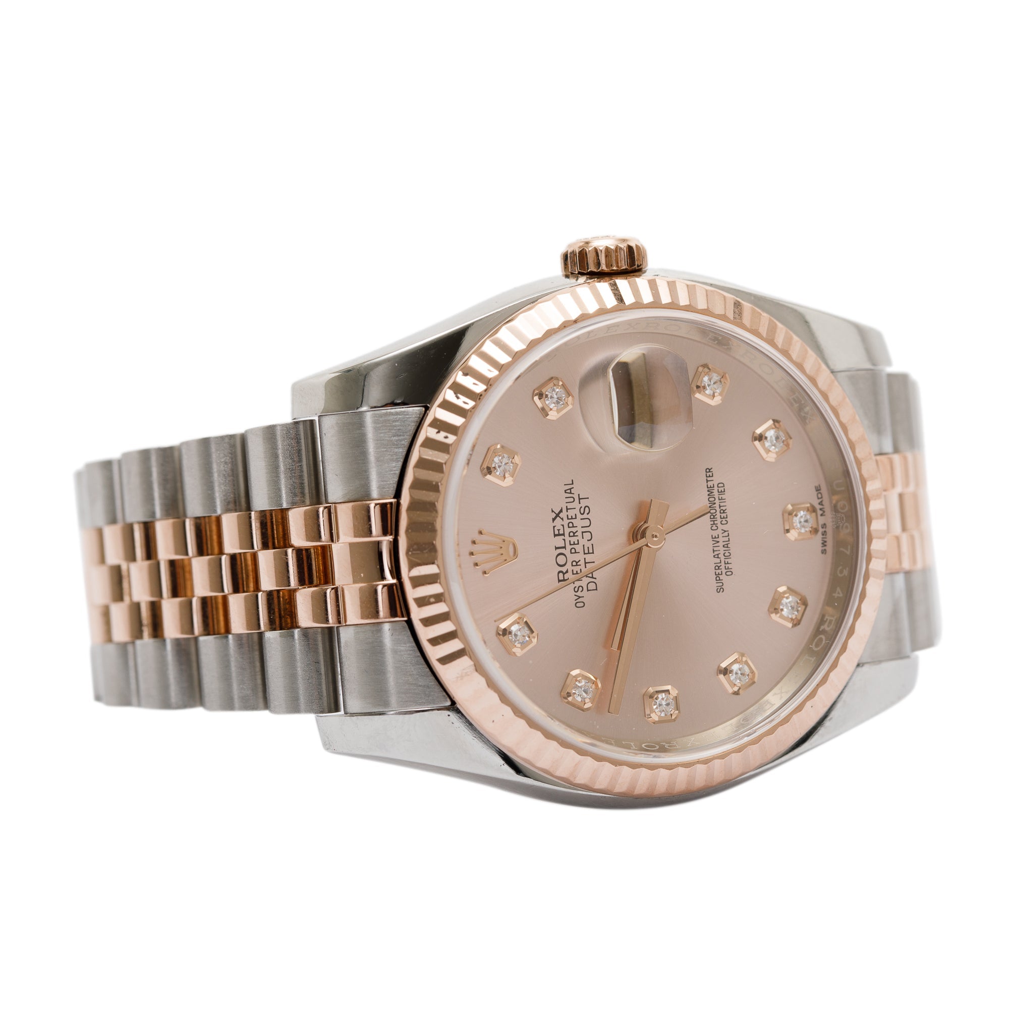 Rolex Two-Tone Datejust 36 MM Watch w/ Diamond Dial