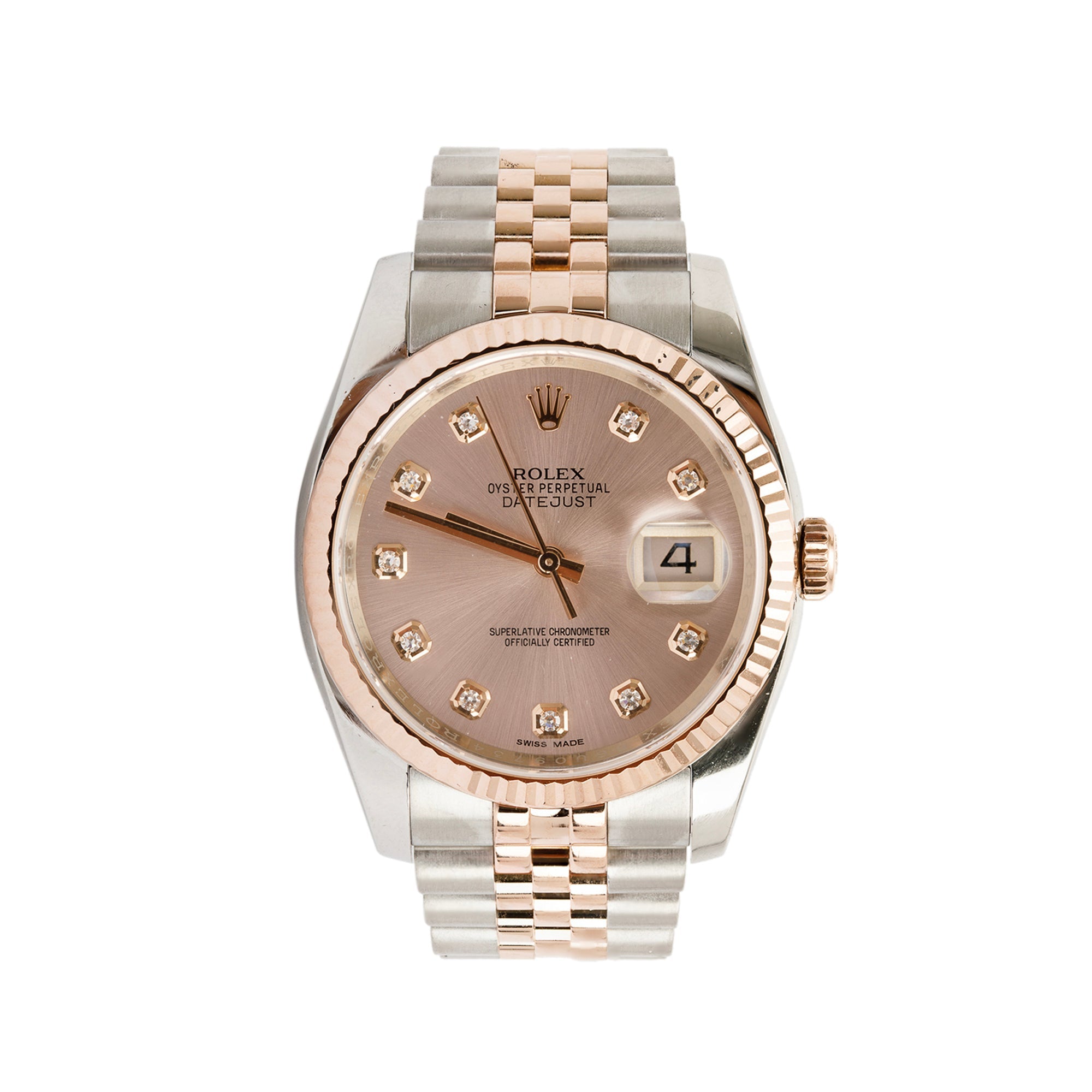Rolex Two-Tone Datejust 36 MM Watch w/ Diamond Dial
