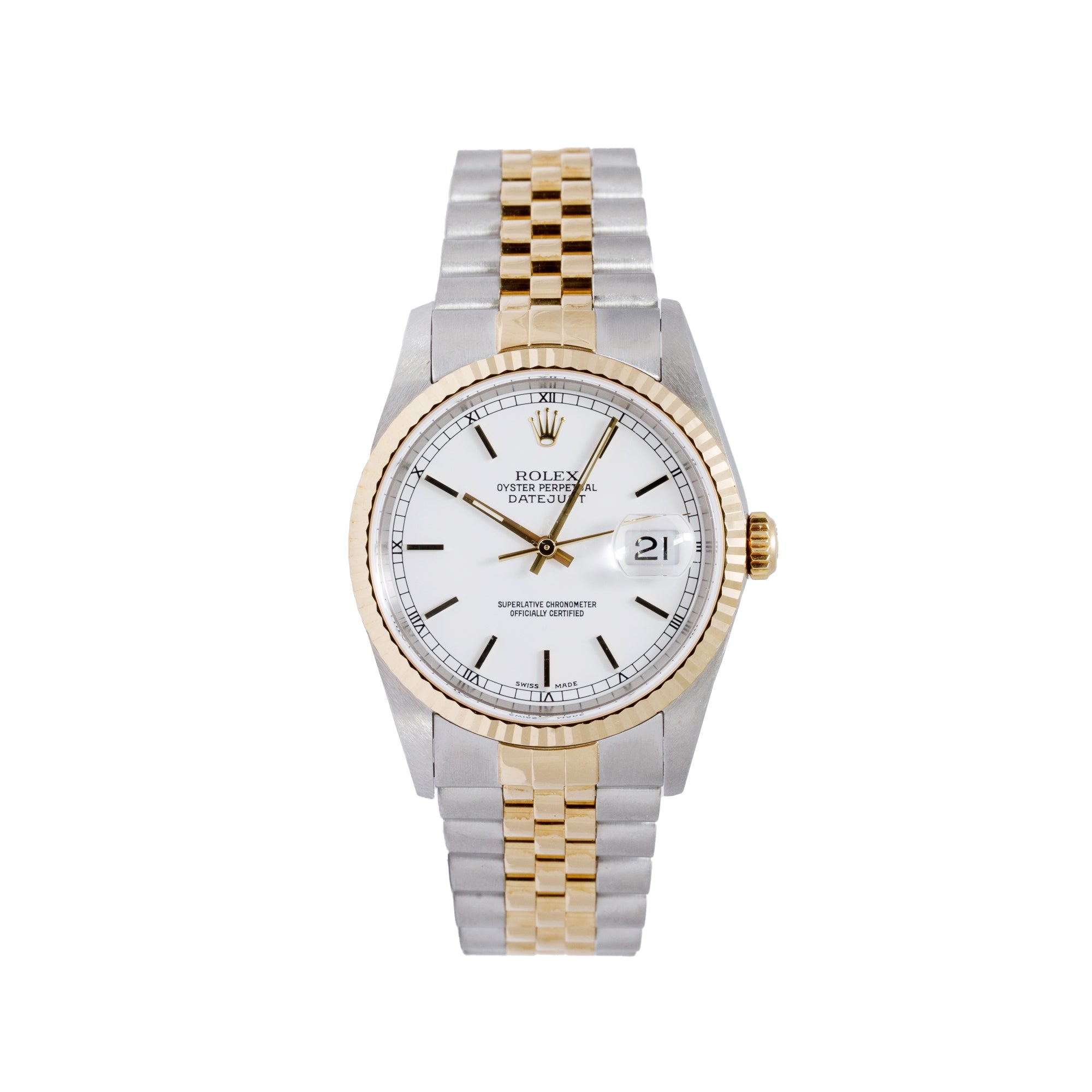 Rolex Two-Tone Datejust 36 mm Watch w/ Box & Papers