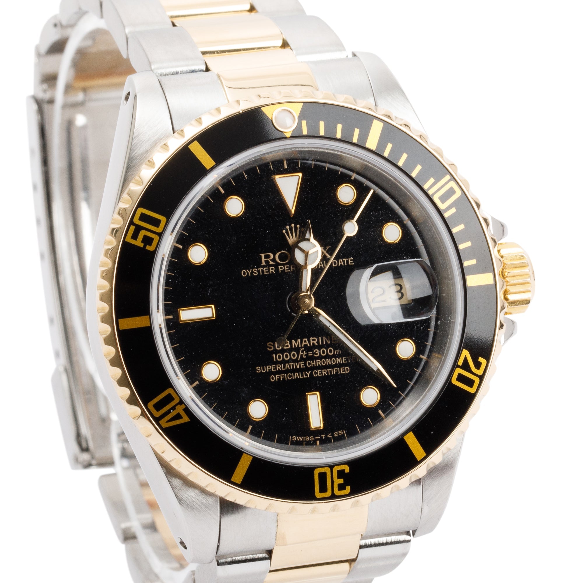 Rolex Two-Tone Submariner Date 40 MM Watch w/ Papers