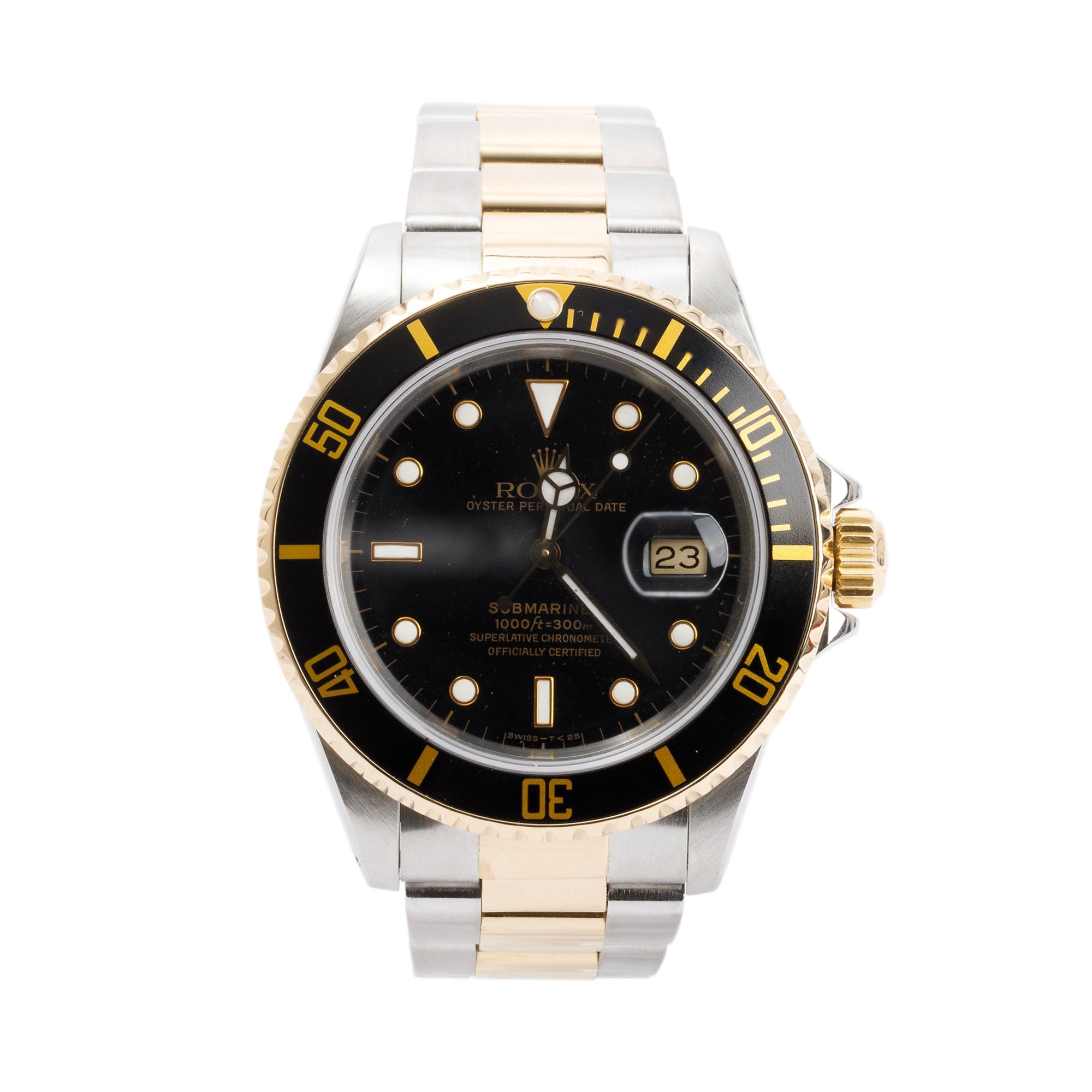 Rolex Two-Tone Submariner Date 40 MM Watch w/ Papers