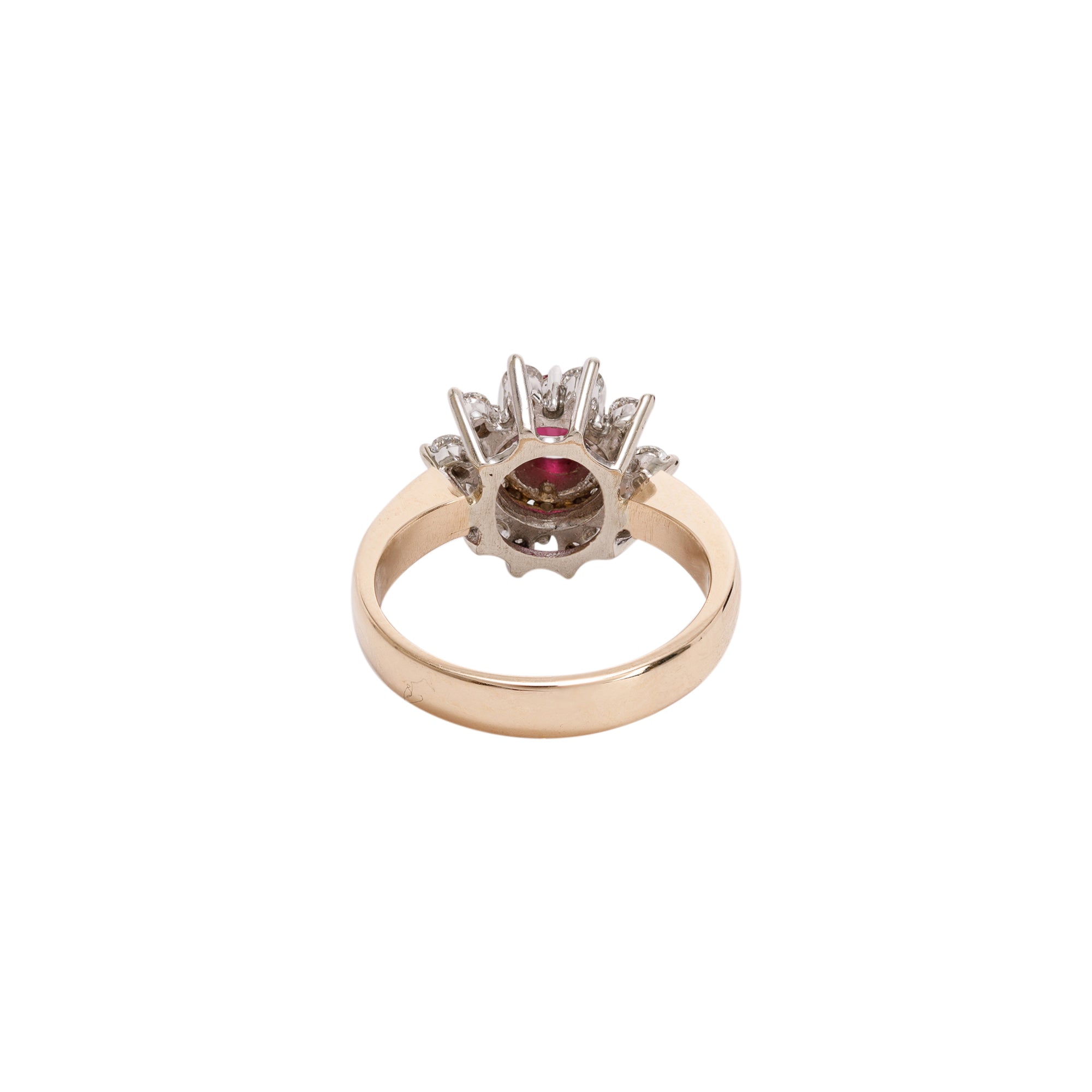 Ruby and Diamond Cocktail Ring
