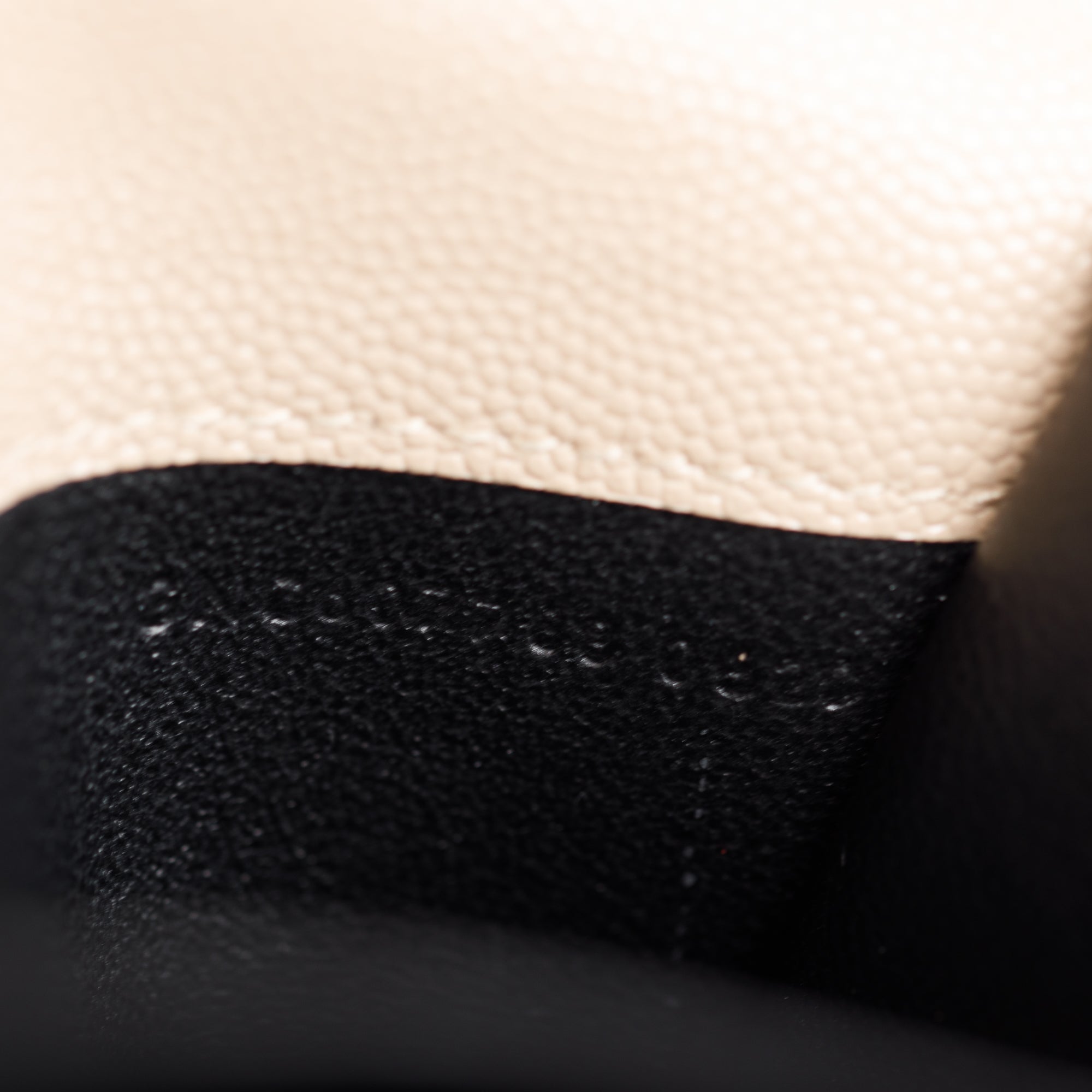 Saint Laurent 2020 Beige Grain De Poudre Leather Uptown Chain Wallet w/ Box & Insert