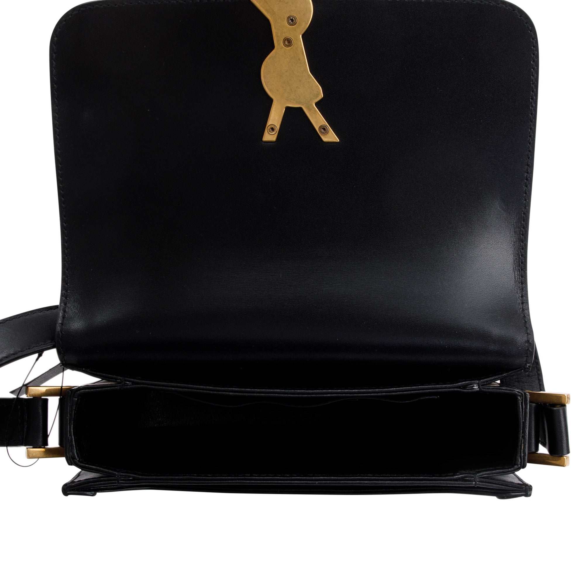 Saint Laurent 2020 Black Box Leather Small Solferino Satchel