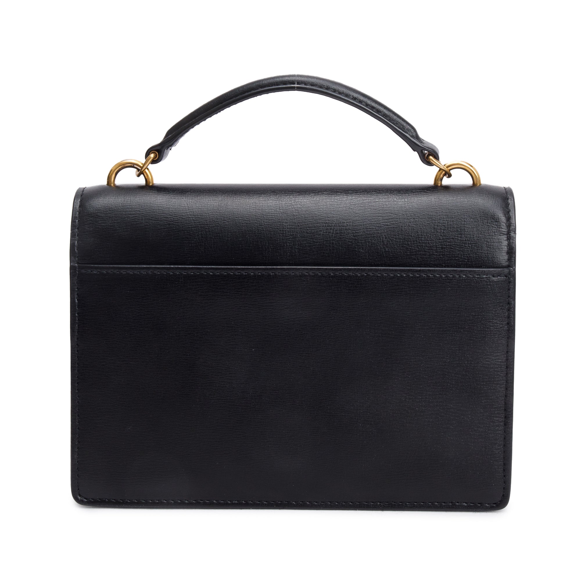 Saint Laurent 2020 Black Calfskin Leather Sunset Chain Wallet w/ Box