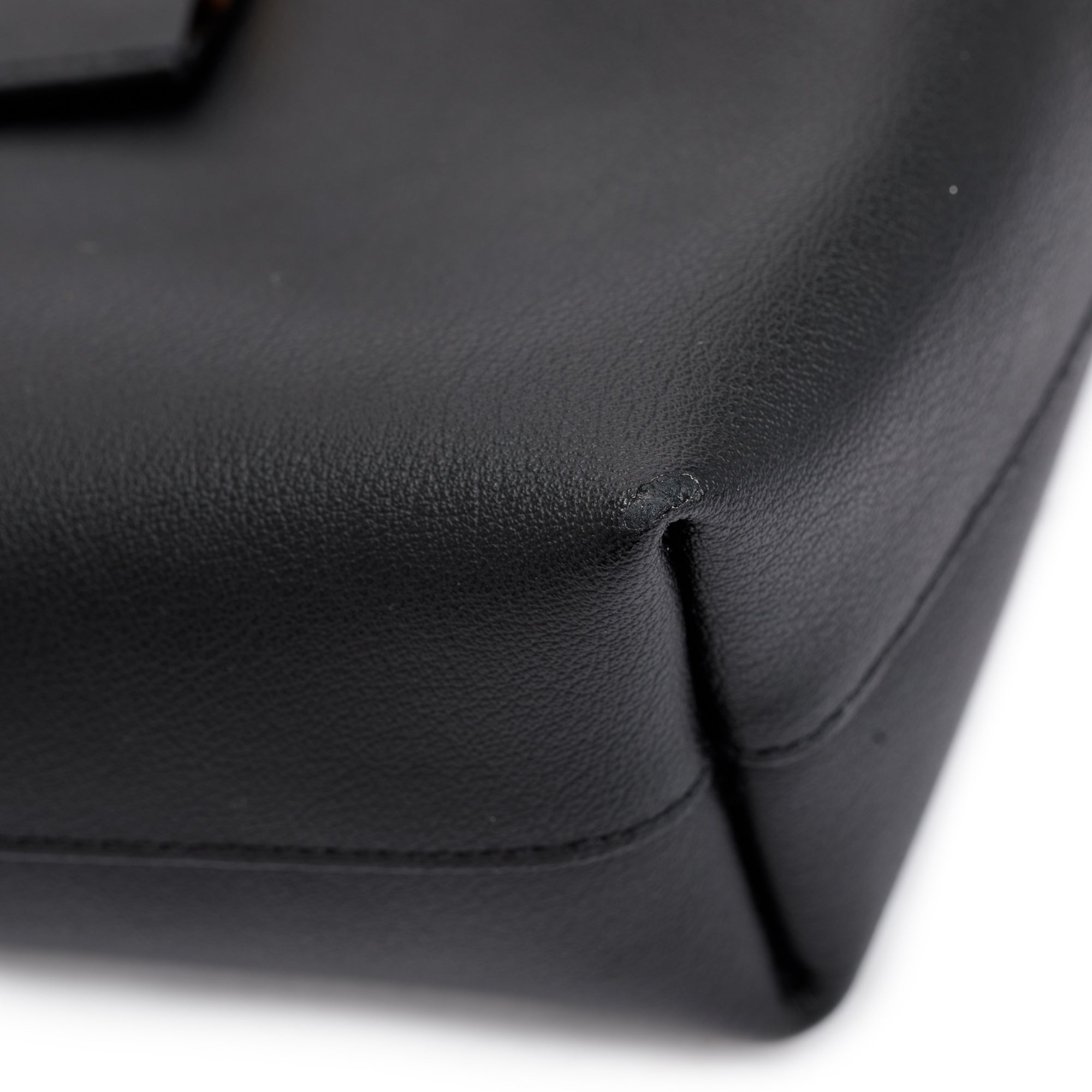 Saint Laurent 2020 Black Calfskin Leather Toy Shopping Tote w/ Strap & Box