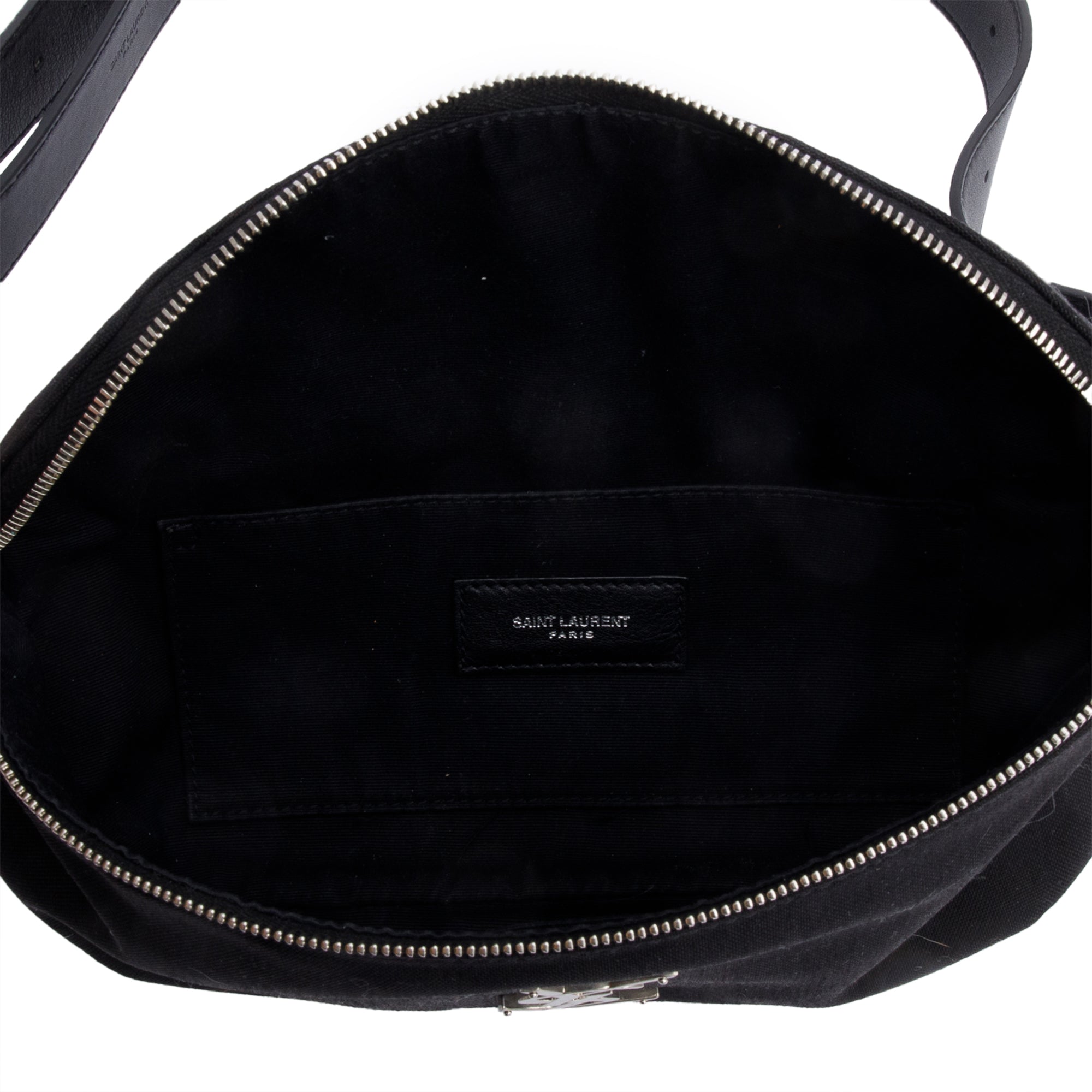 Saint Laurent 2020 Black Canvas Classic Crossbody Belt Bag Bag