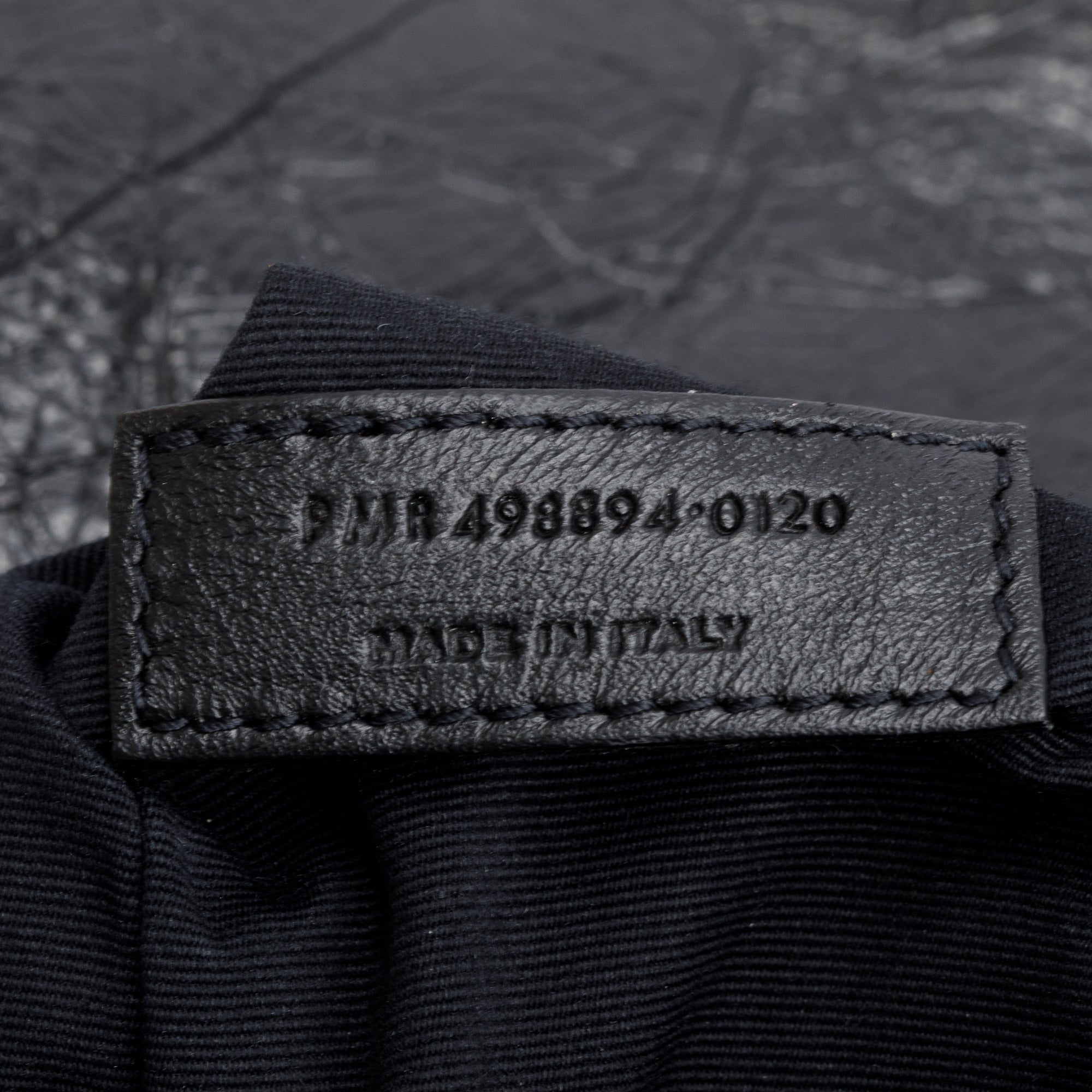 Saint Laurent 2020 Black Crinkled Calfskin Leather Medium Niki Shoulder Bag