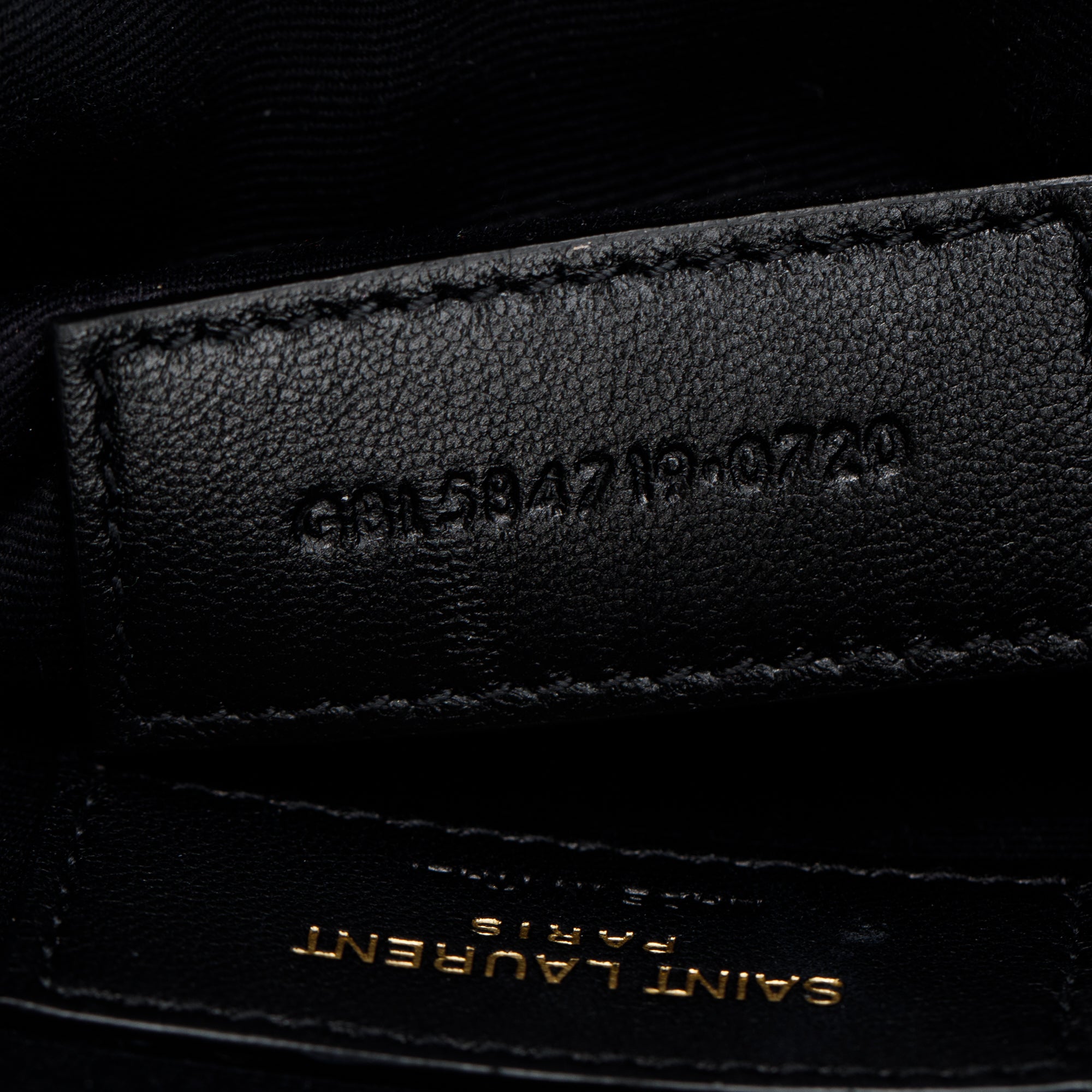 Saint Laurent 2020 Black Grain De Poudre Leather Cassandre Matelasse Large Zipped Pouch