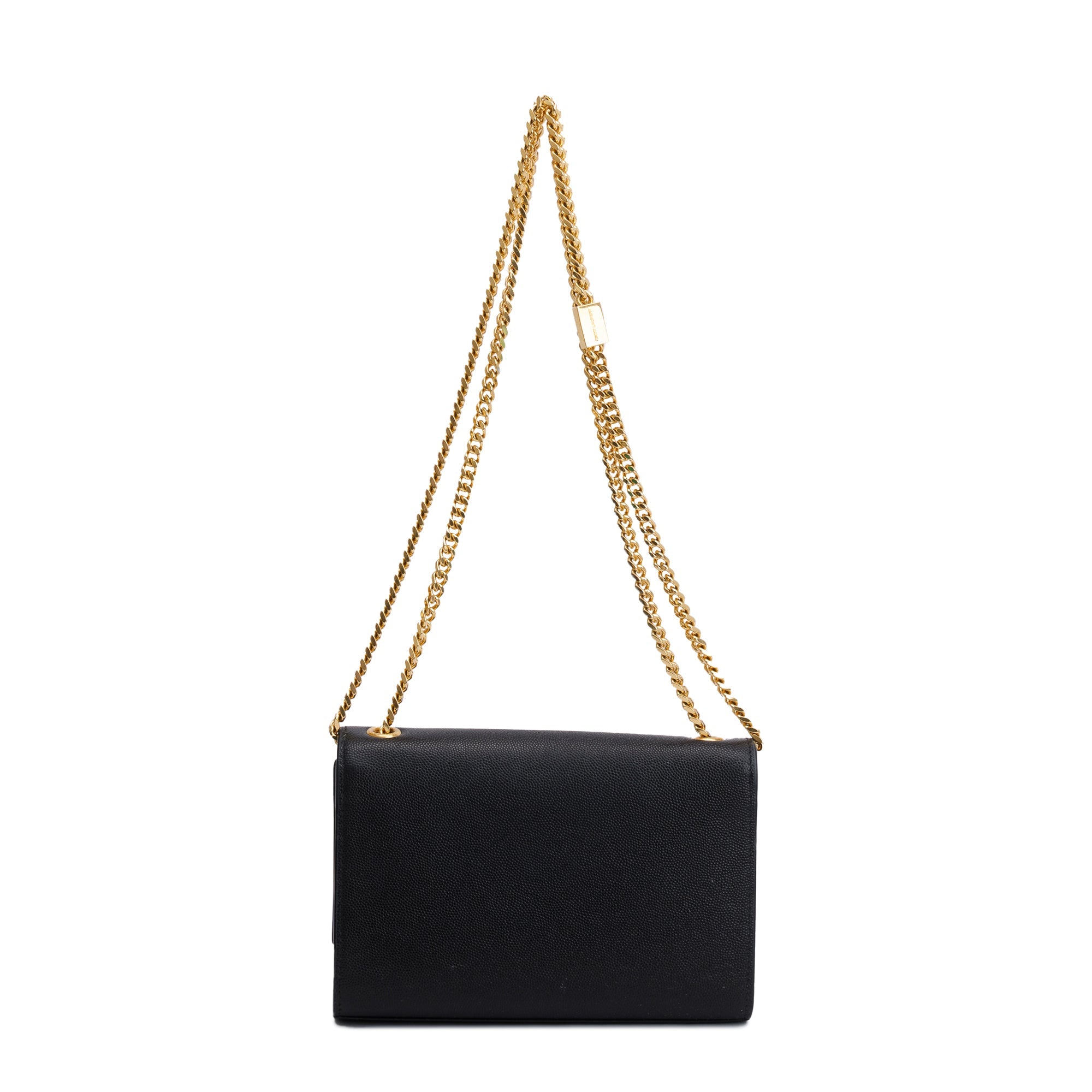 Saint Laurent 2020 Black Grain De Poudre Leather Small Kate Bag