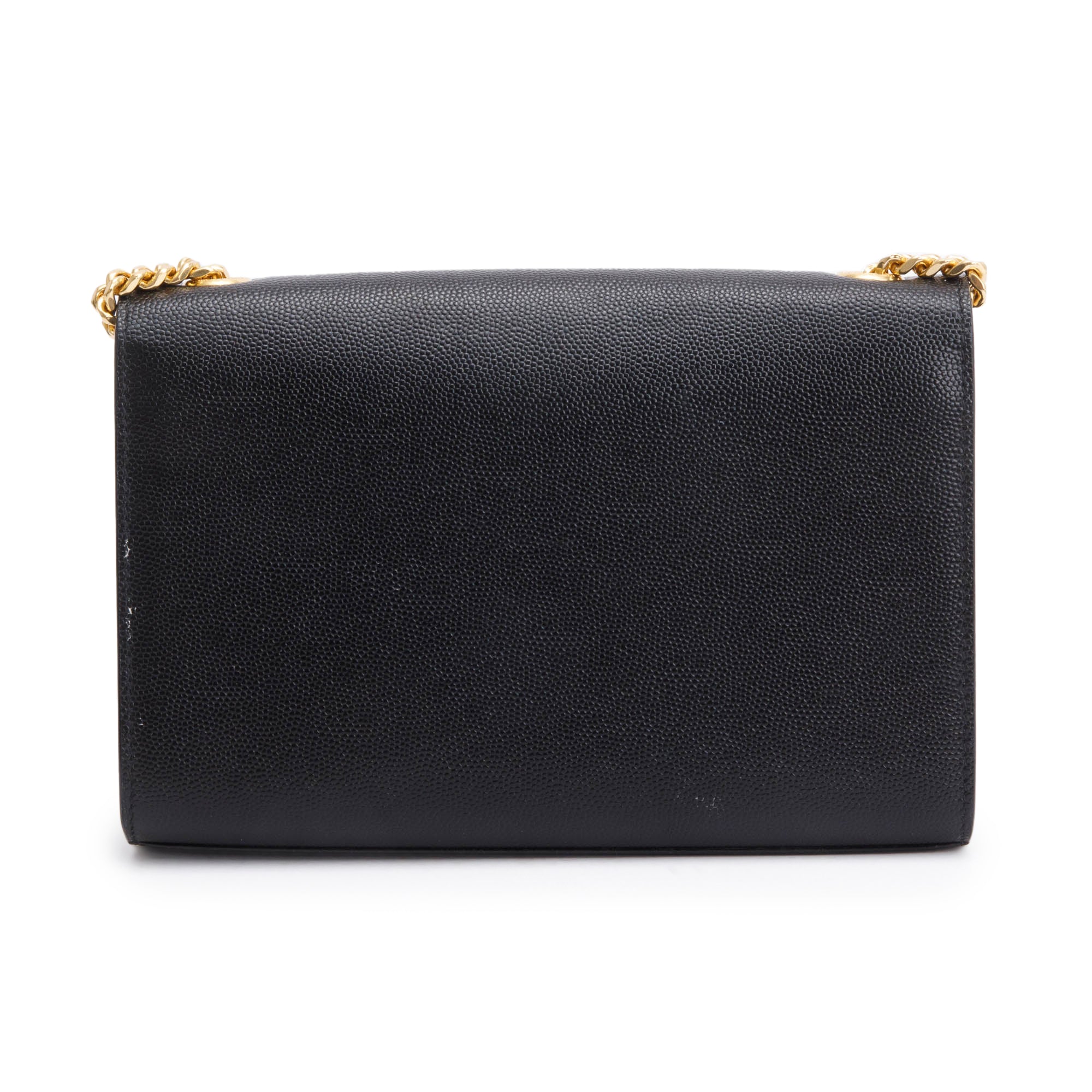 Saint Laurent 2020 Black Grain De Poudre Leather Small Kate Bag w/ Box