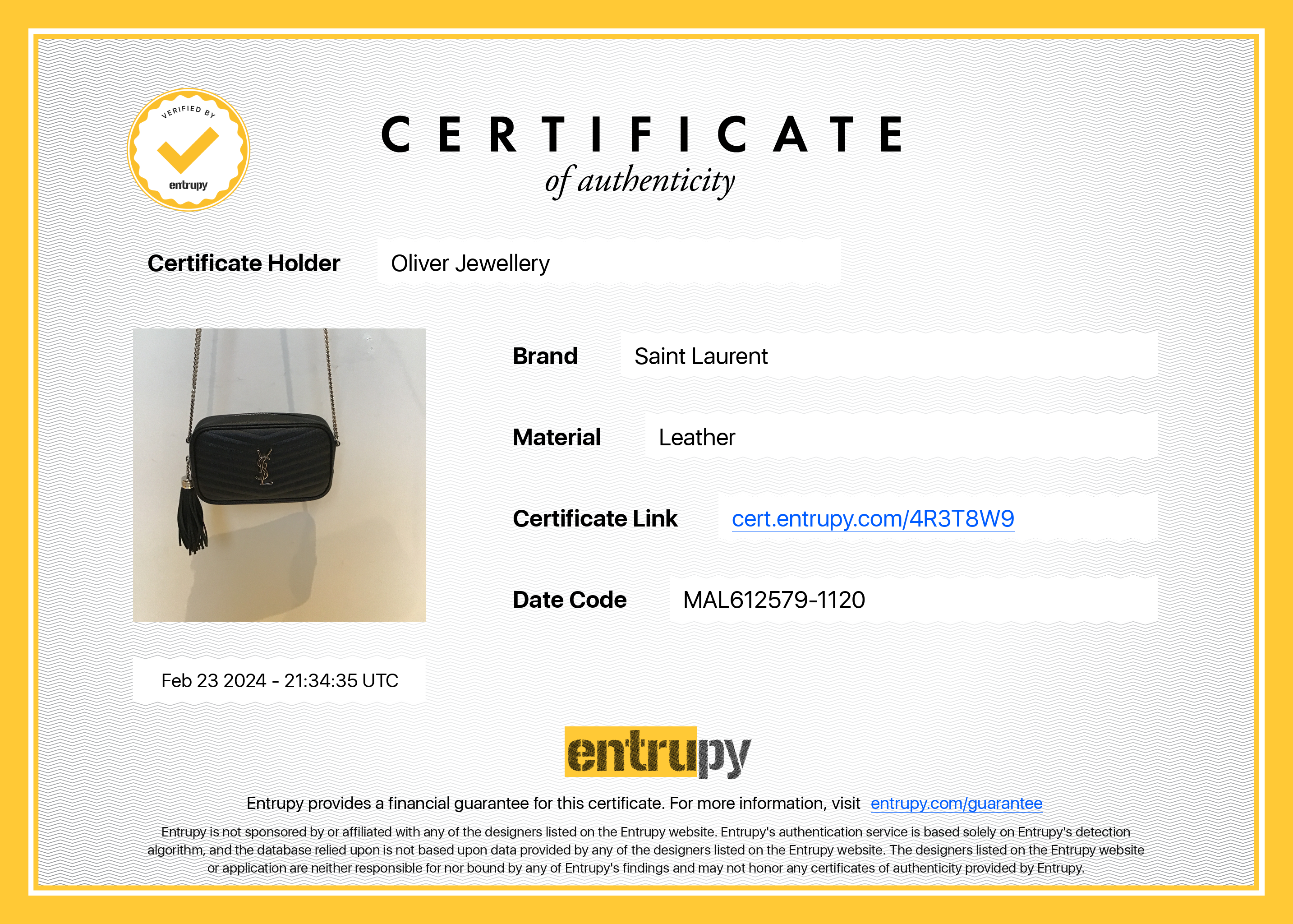 Saint Laurent 2020 Black Grain de Poudre Matelasse Mini Lou Camera Bag