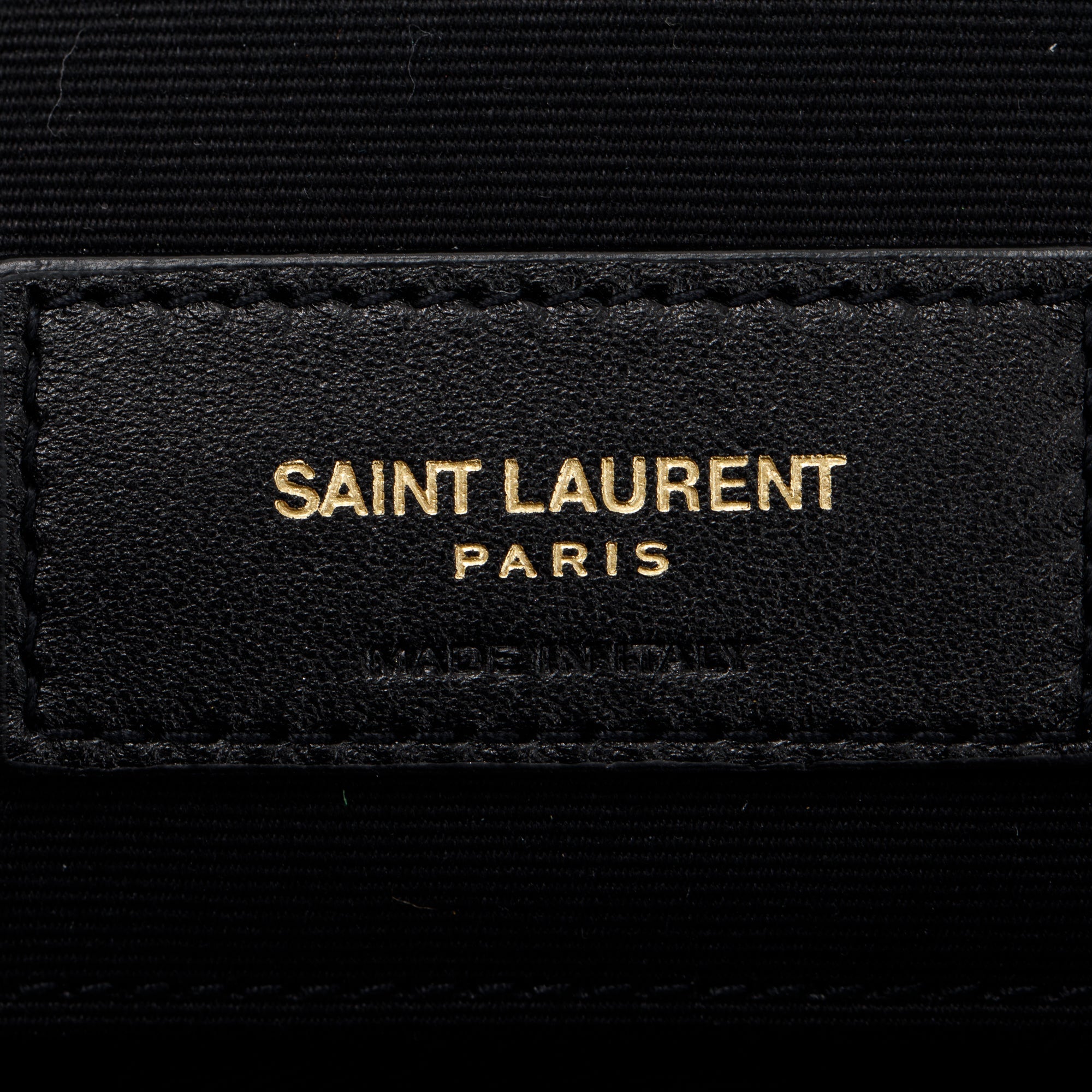 Saint Laurent 2020 Black Quilted Mini Becky Double Zip Bag