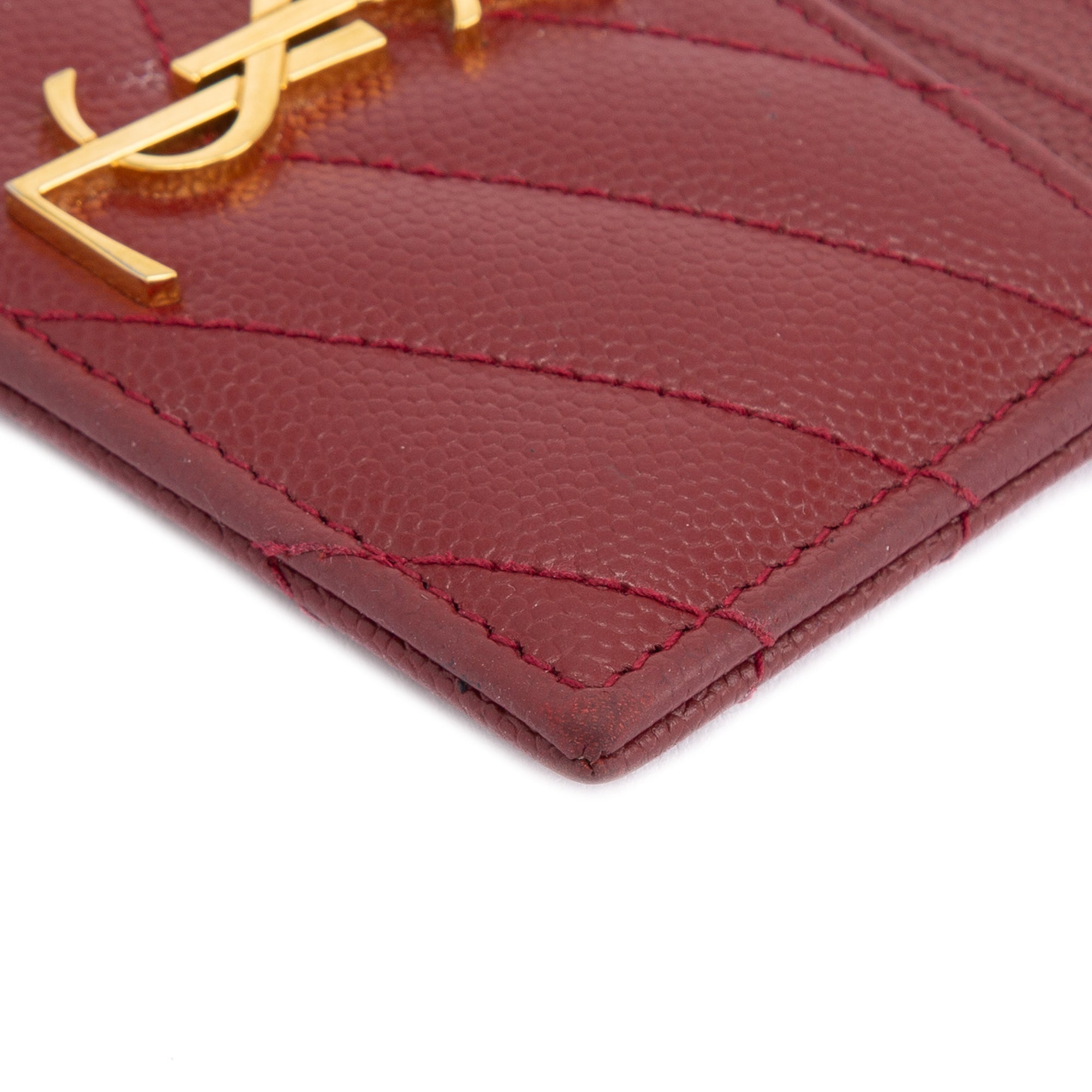 Saint Laurent 2020 Cassandre Matelasse Card Case w/ Box