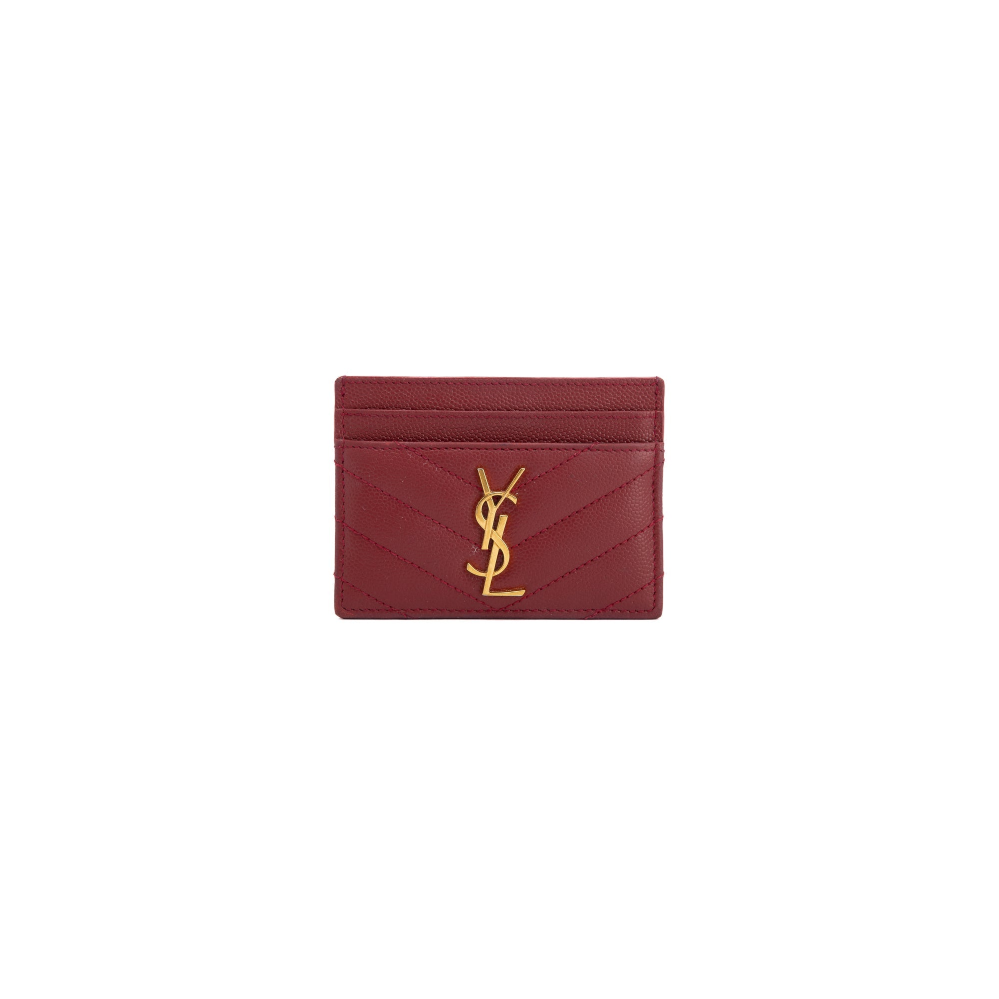 Saint Laurent 2020 Cassandre Matelasse Card Case w/ Box